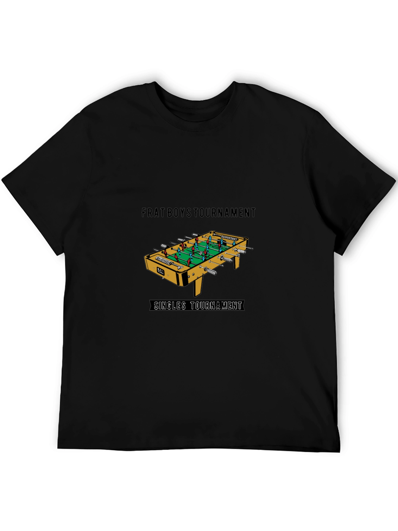 Frat Boys Foosball Tournament Black T-Shirt