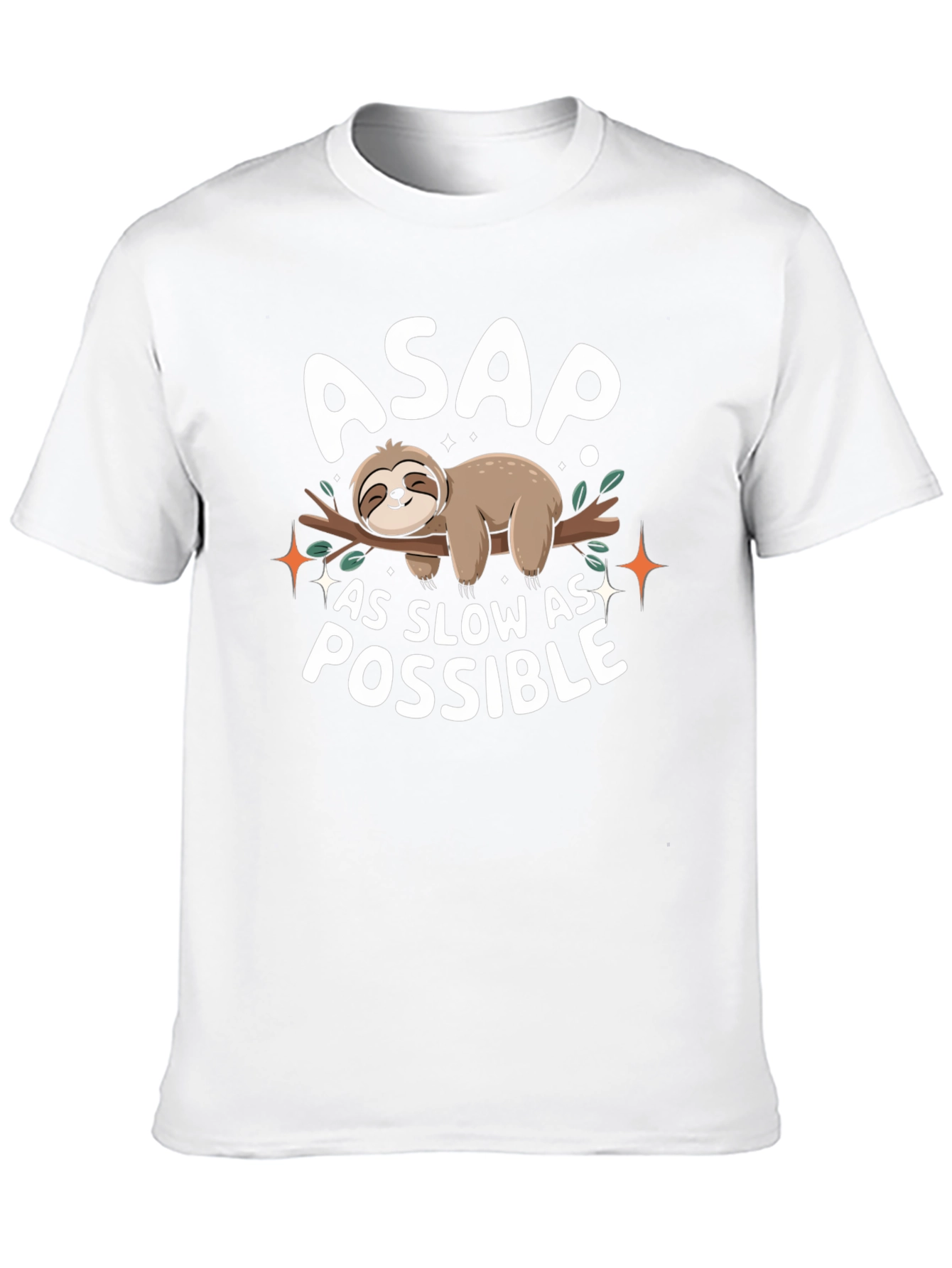 ASAP As Slow As Possible Sloth T-Shirt