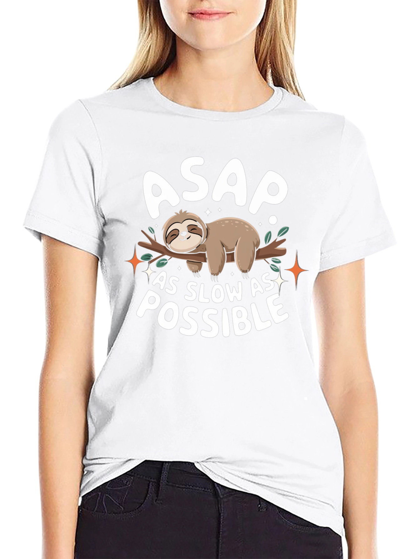 ASAP As Slow As Possible Sloth T-Shirt