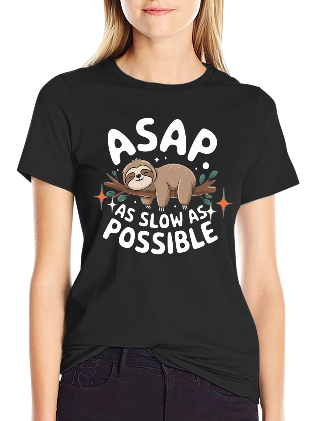 ASAP As Slow As Possible Sloth T-Shirt
