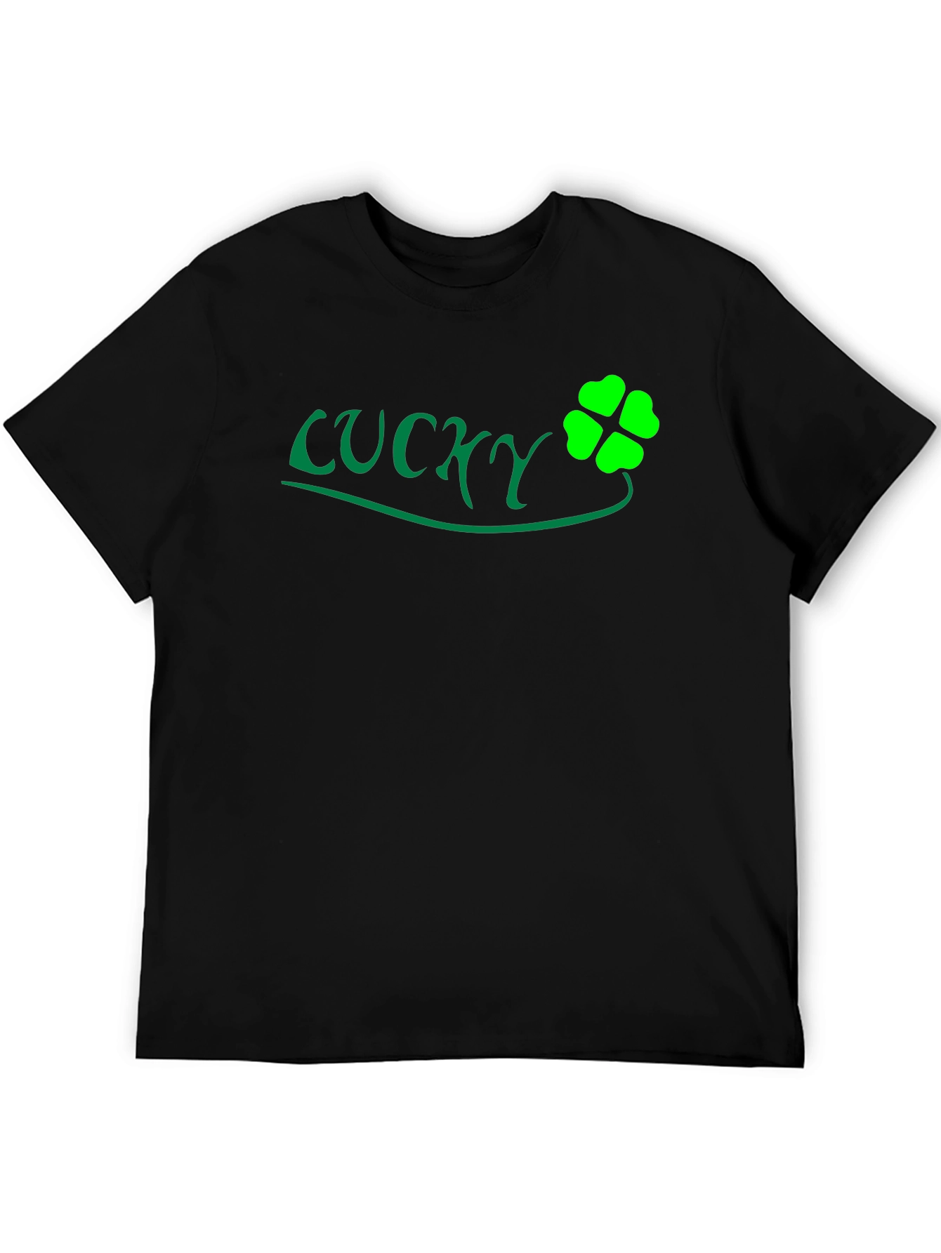 Lucky Clover Black T-Shirt