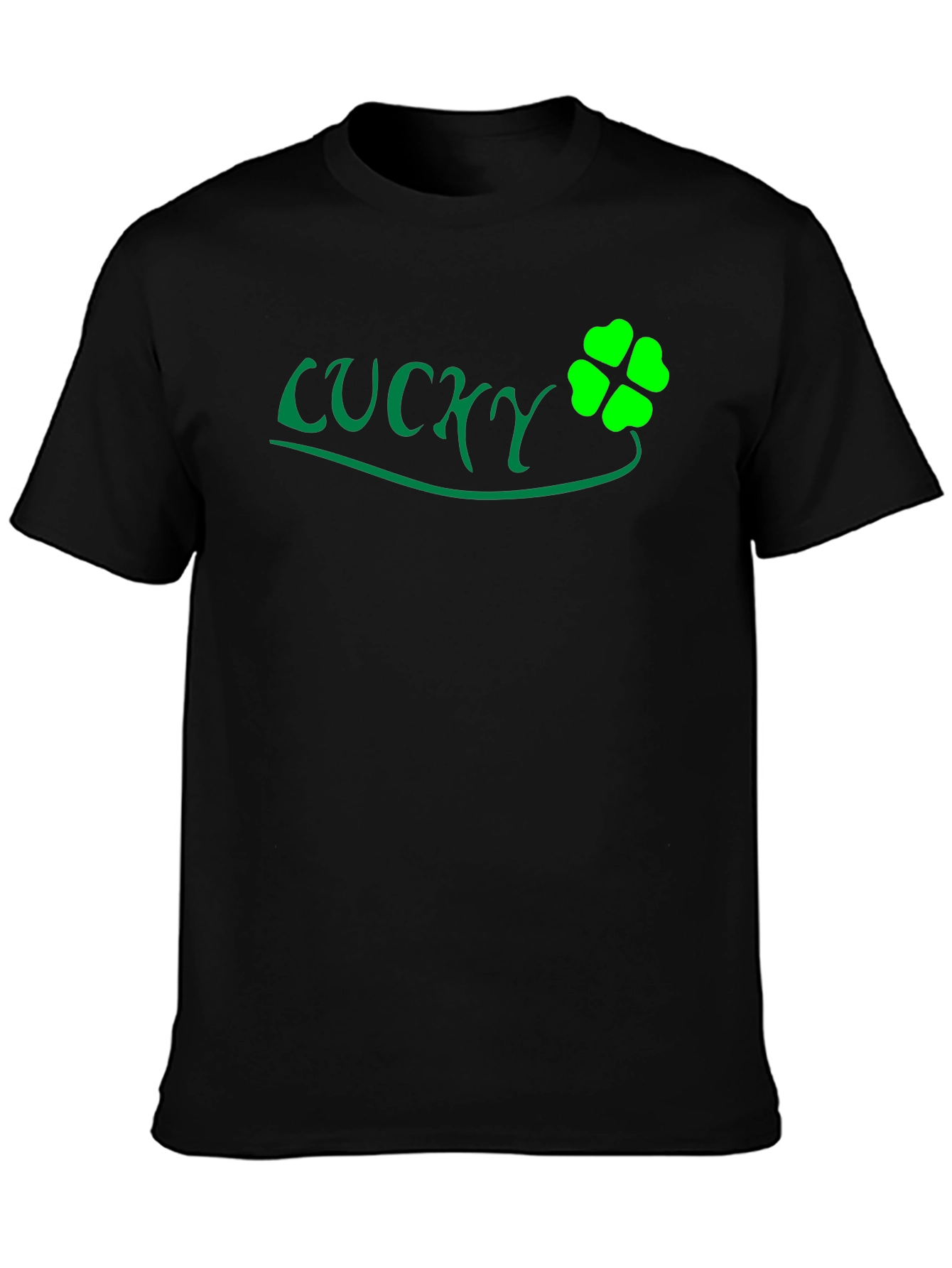 Lucky Clover Black T-Shirt
