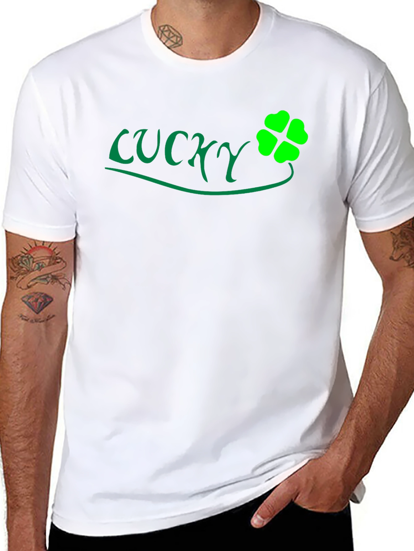 Lucky Clover Black T-Shirt