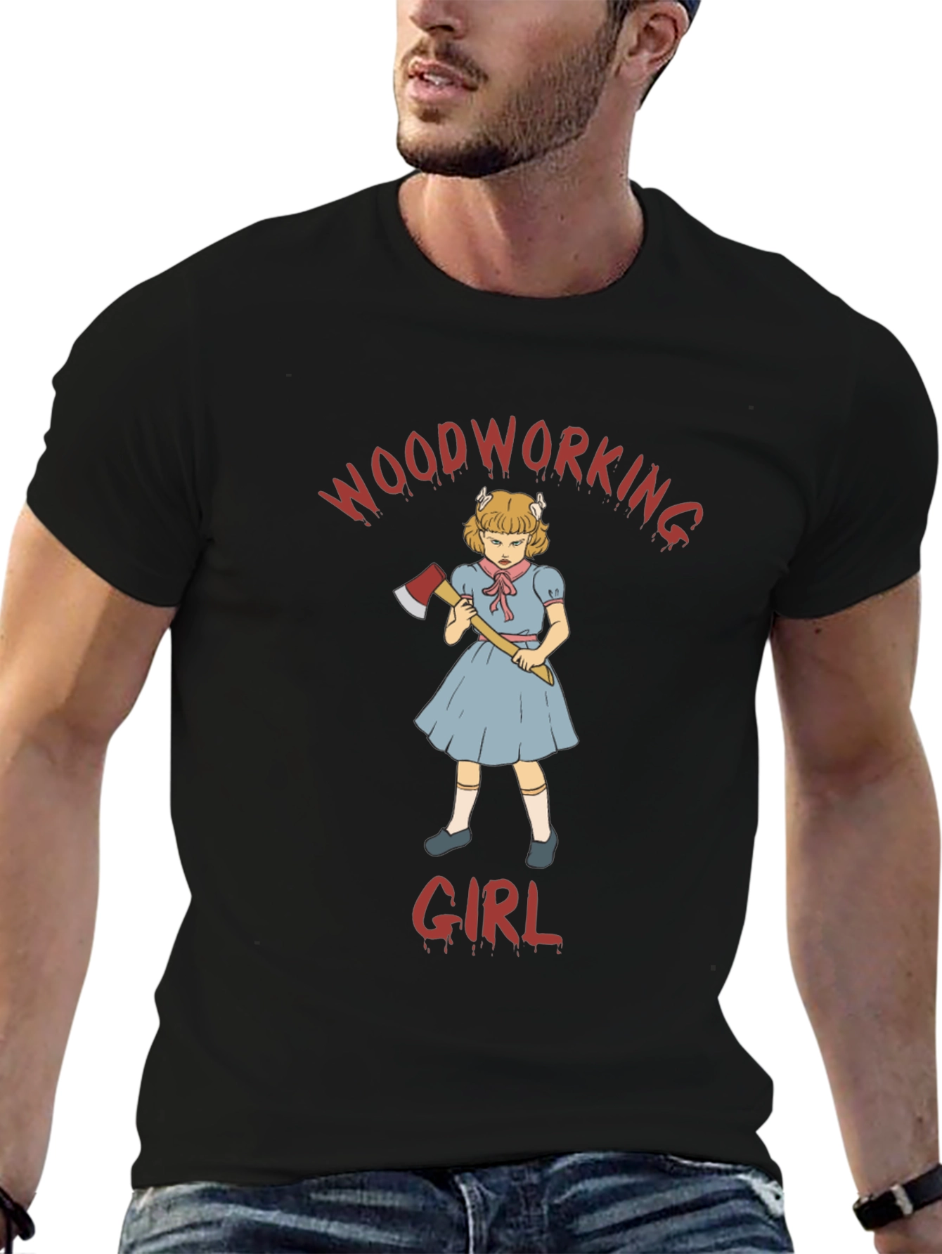 Woodworking Girl Graphic Tee