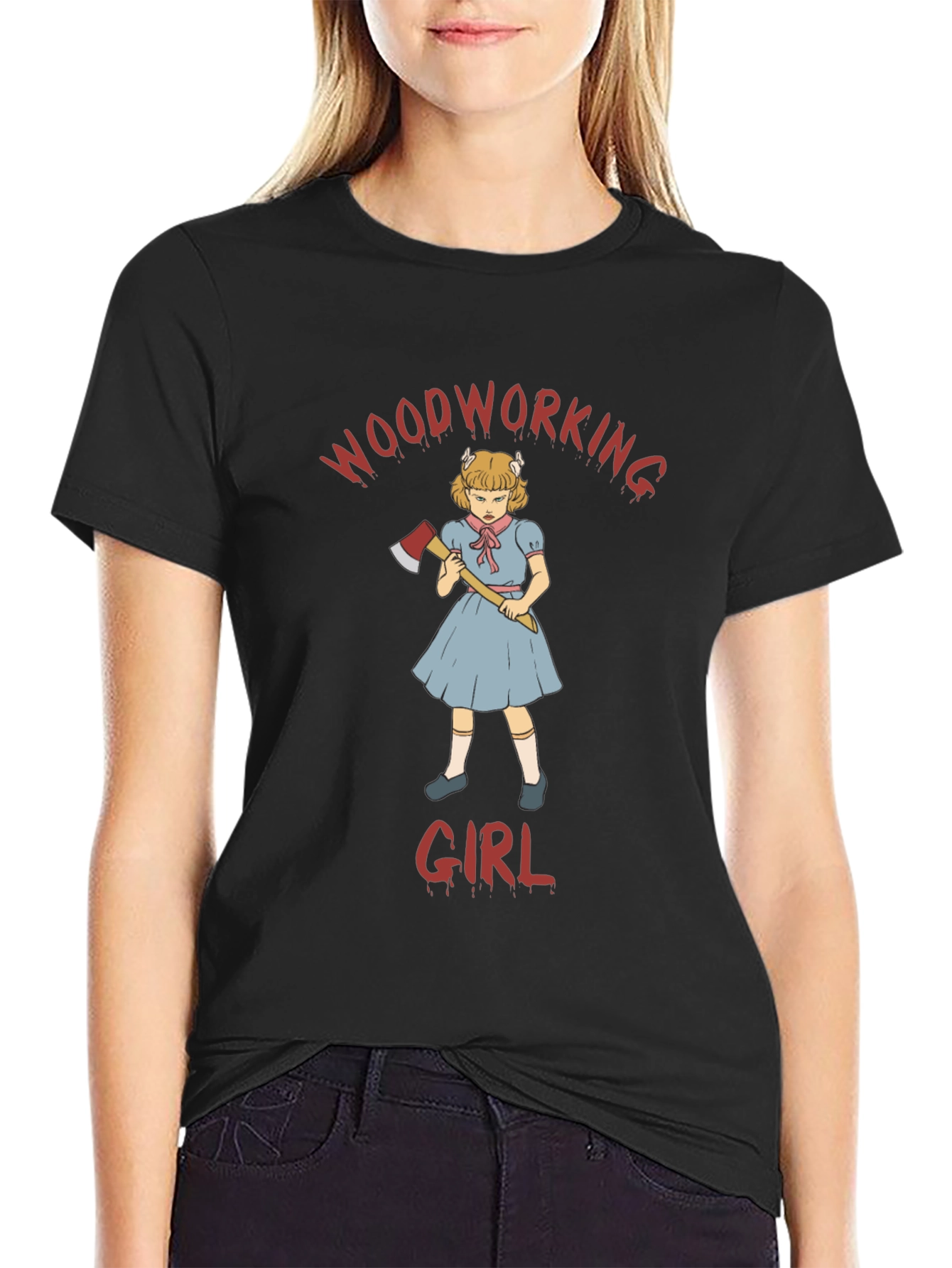Woodworking Girl Graphic Tee
