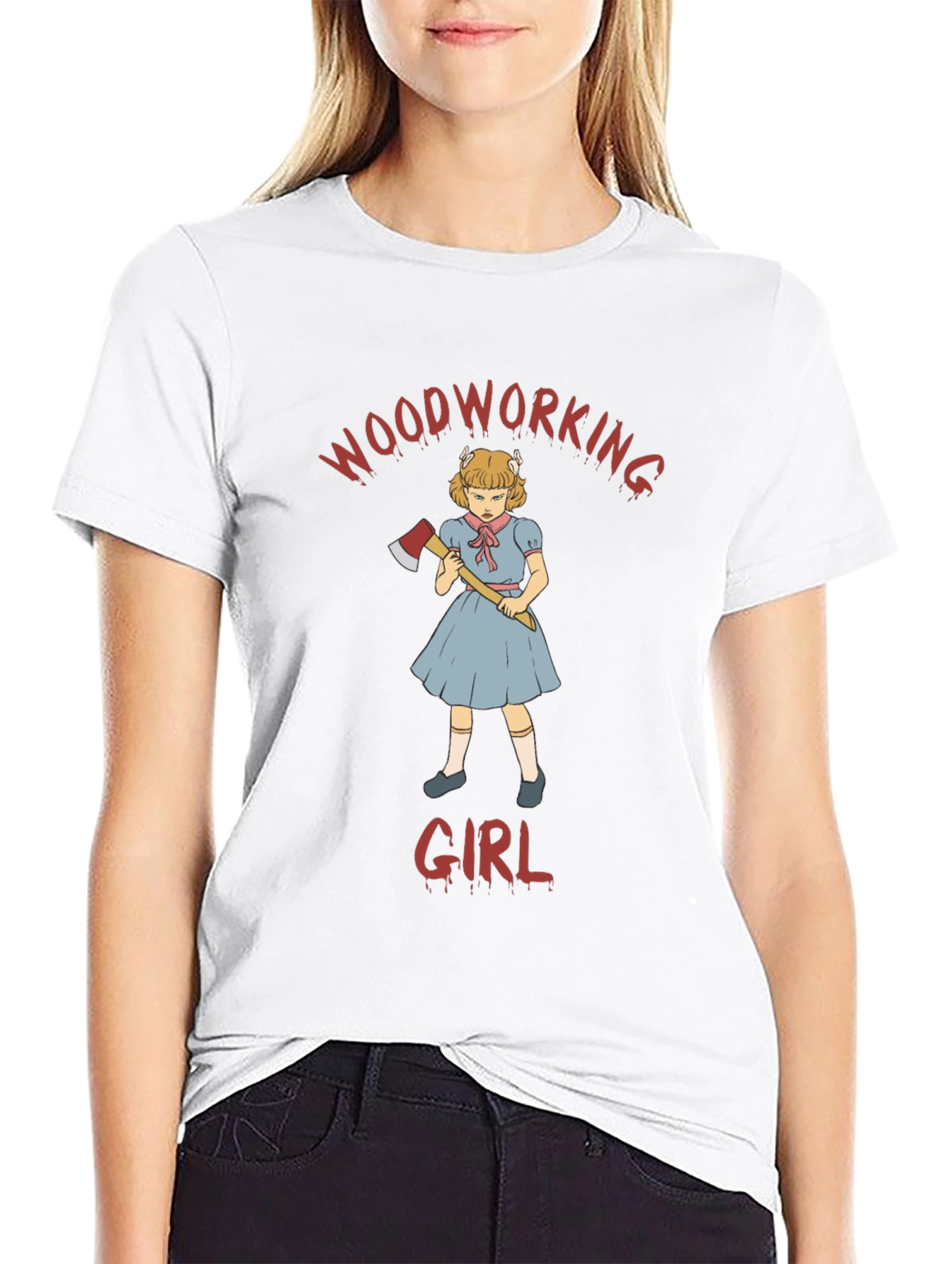 Woodworking Girl Graphic Tee