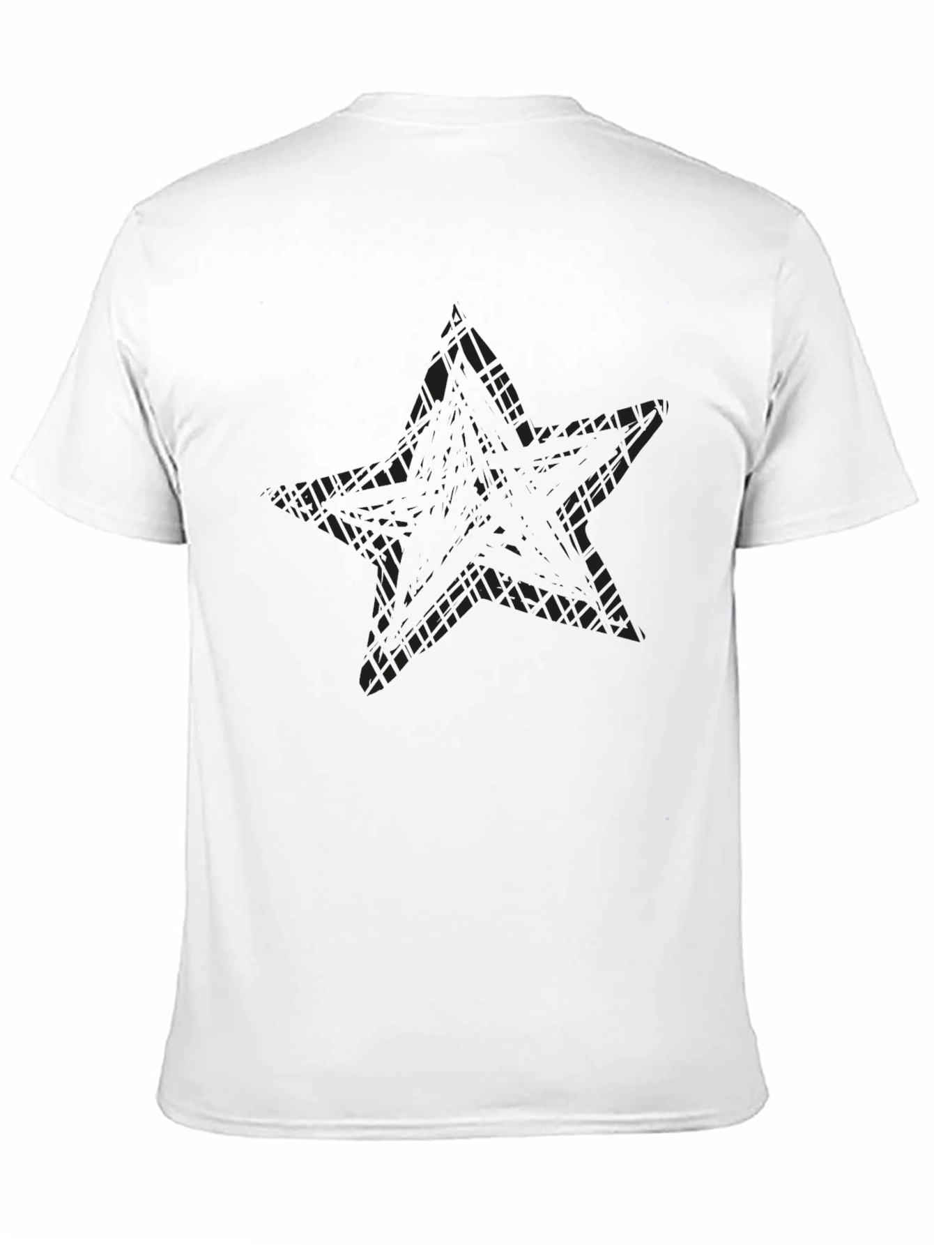 Black Star Graphic Tee - Mens Casual T-Shirt