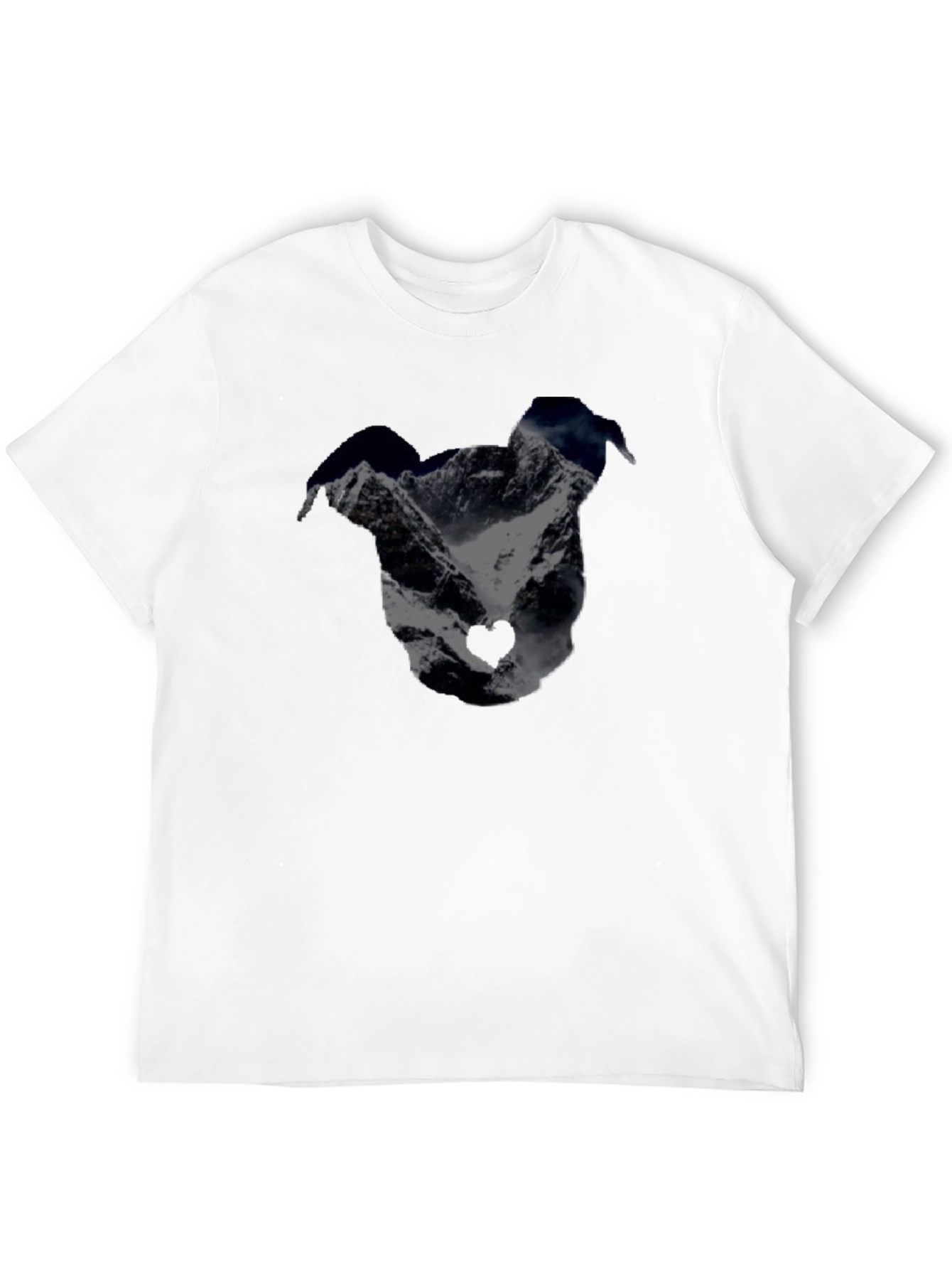 Mountain Dog Silhouette Black Graphic Tee