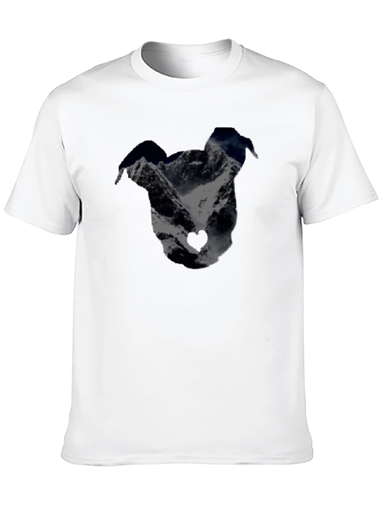 Mountain Dog Silhouette Black Graphic Tee