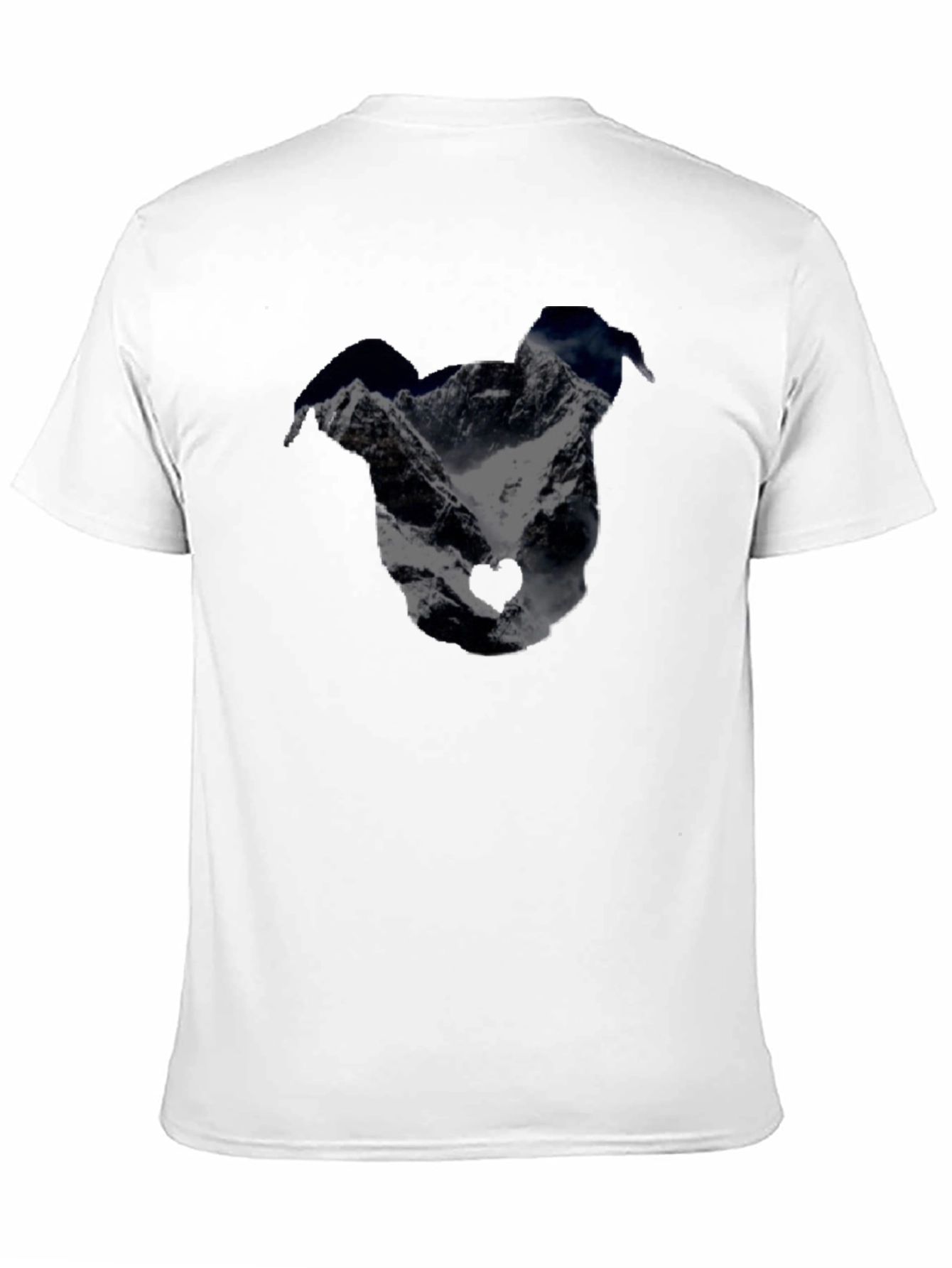 Mountain Dog Silhouette Black Graphic Tee