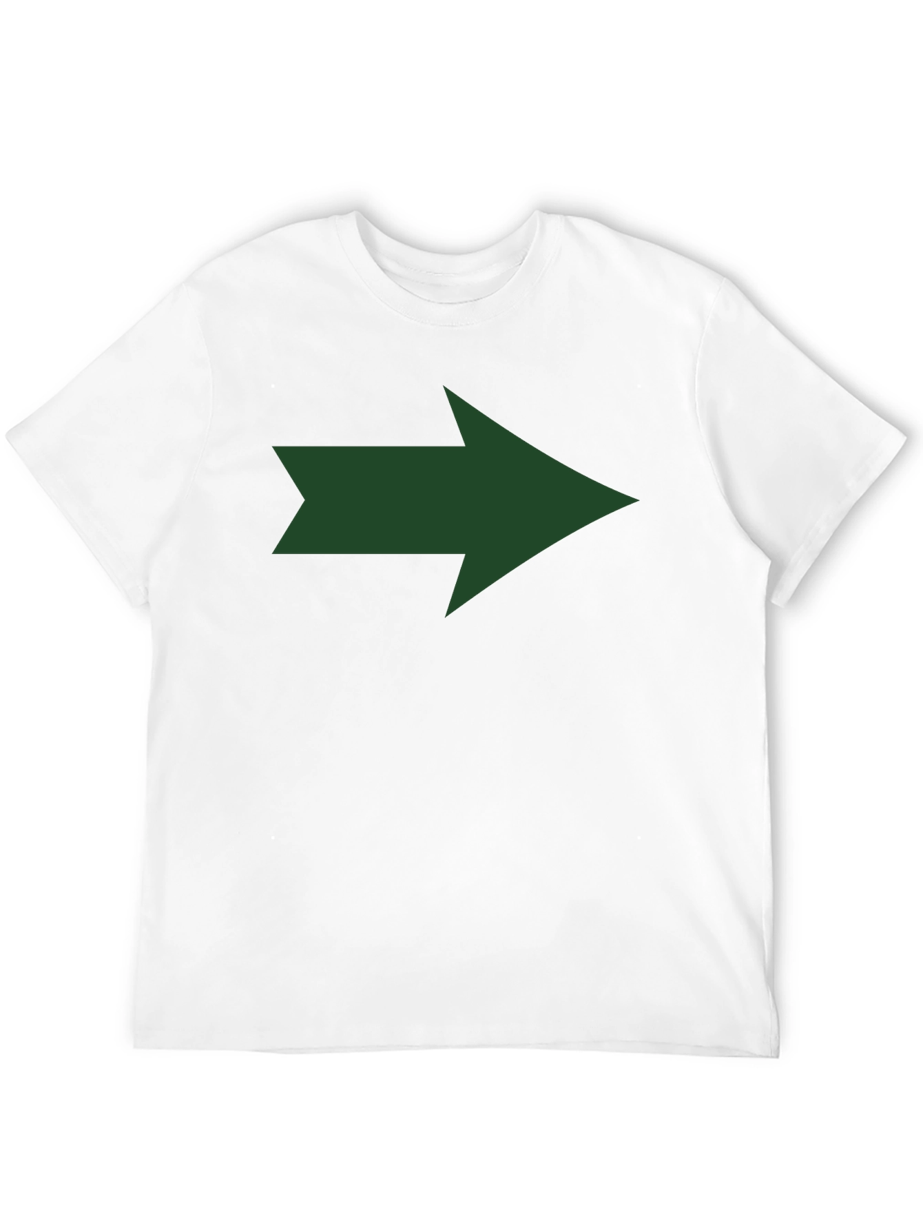 Right Arrow Graphic Tee - Black Cotton T-Shirt