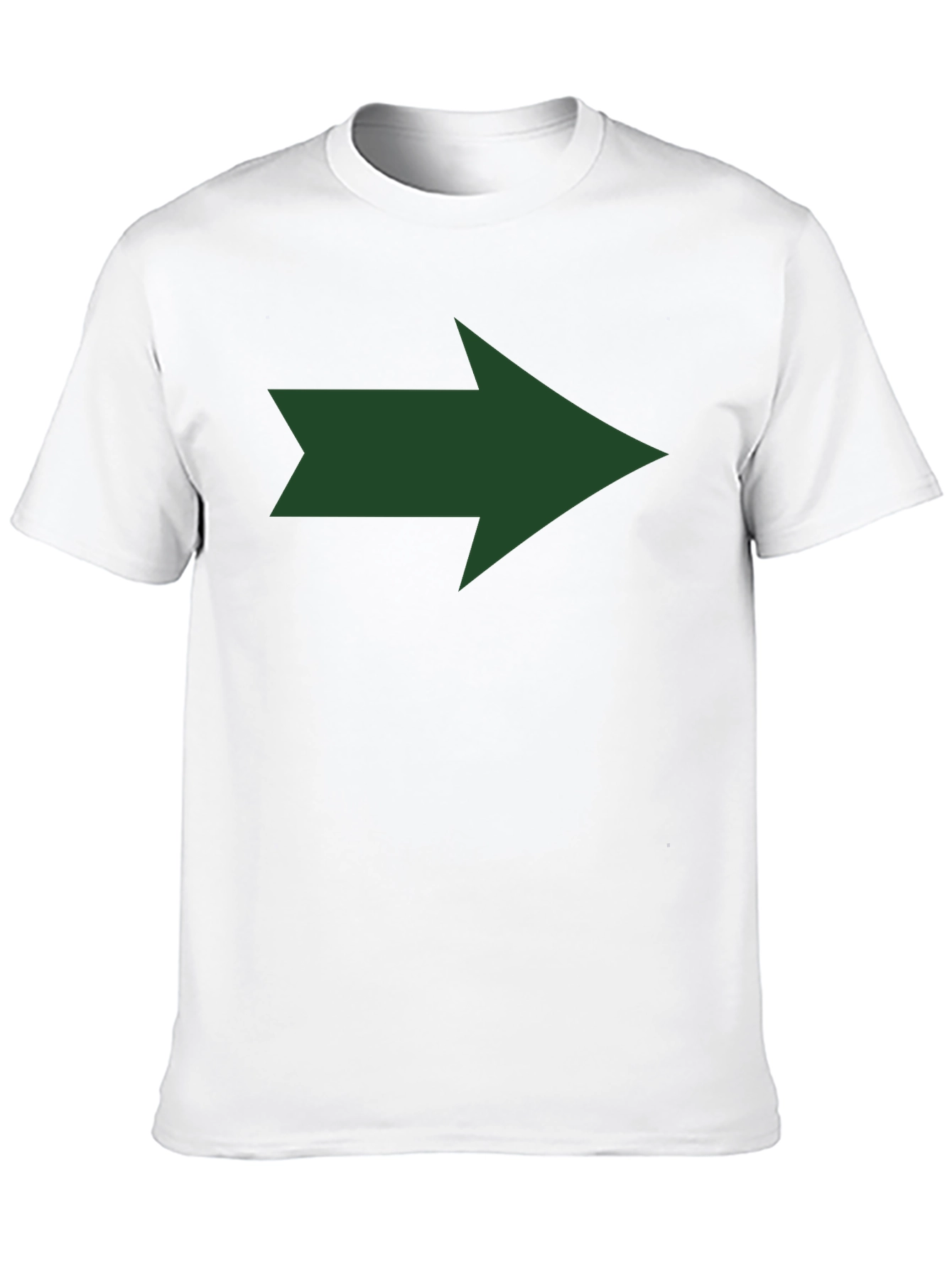 Right Arrow Graphic Tee - Black Cotton T-Shirt
