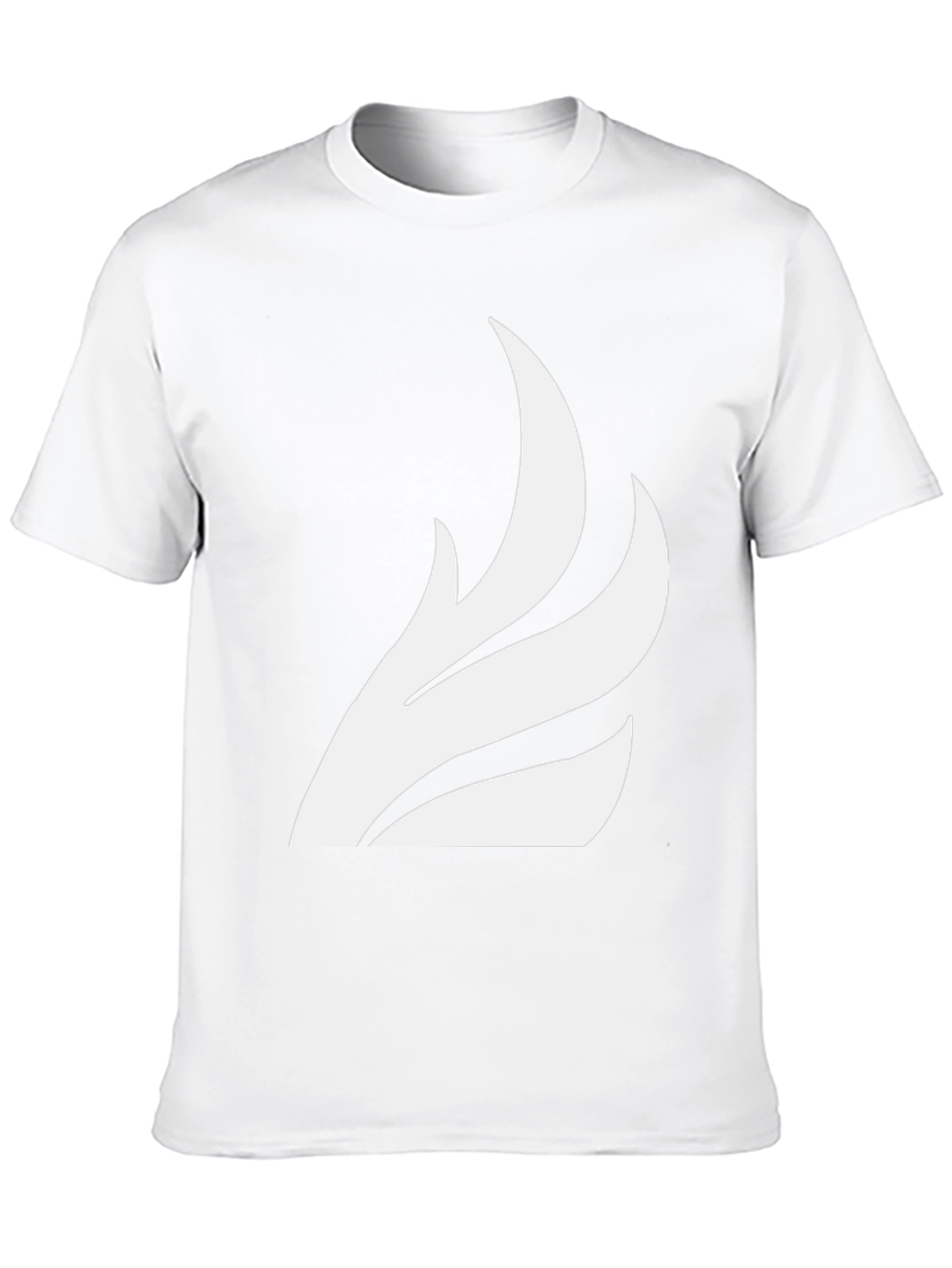 Black T-Shirt with White Wing Graphic Tee