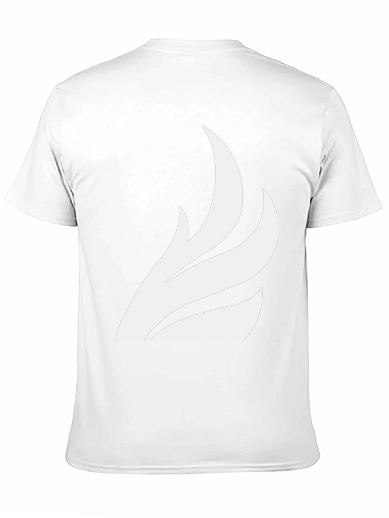 Black T-Shirt with White Wing Graphic Tee