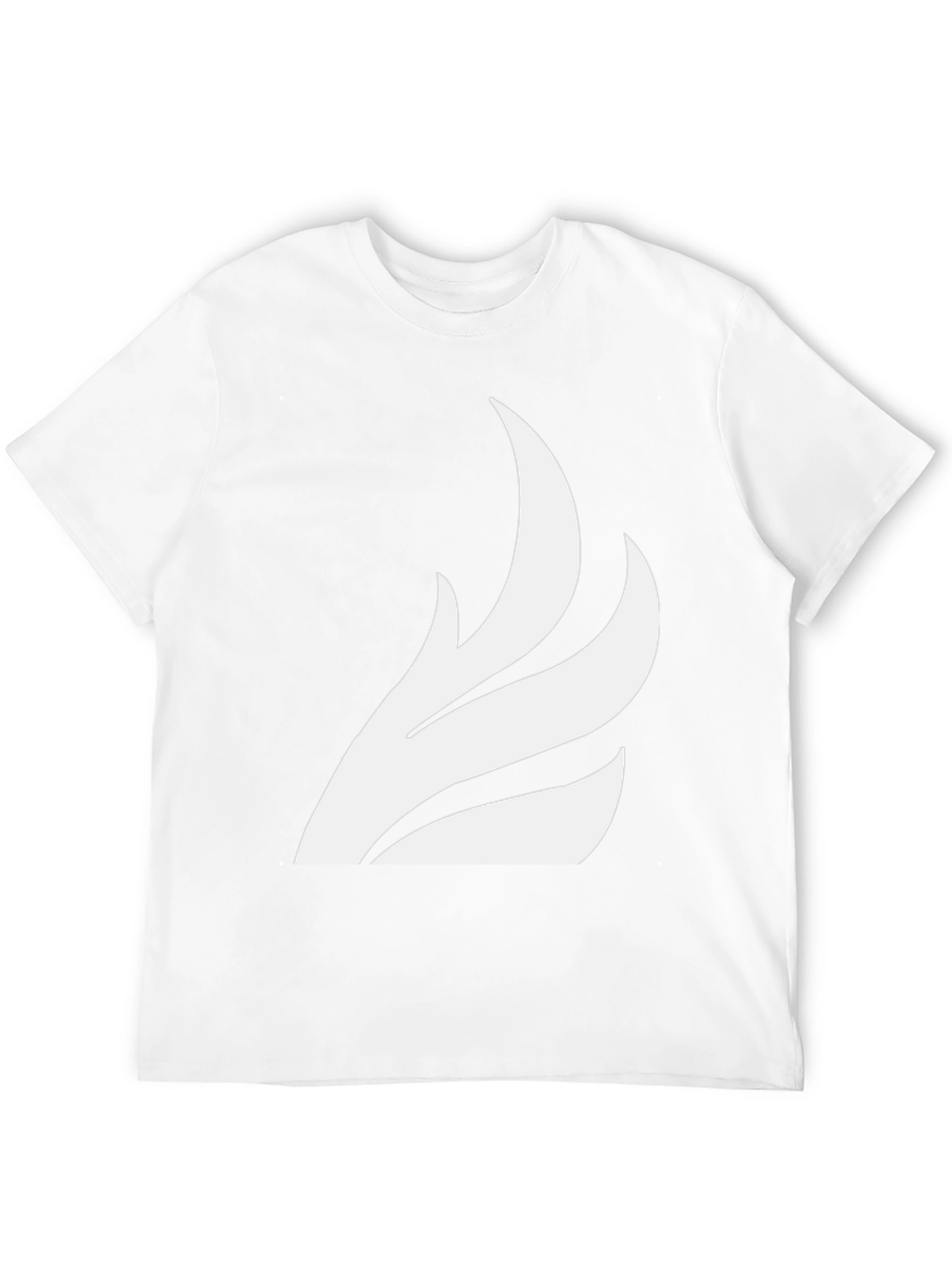 Black T-Shirt with White Wing Graphic Tee