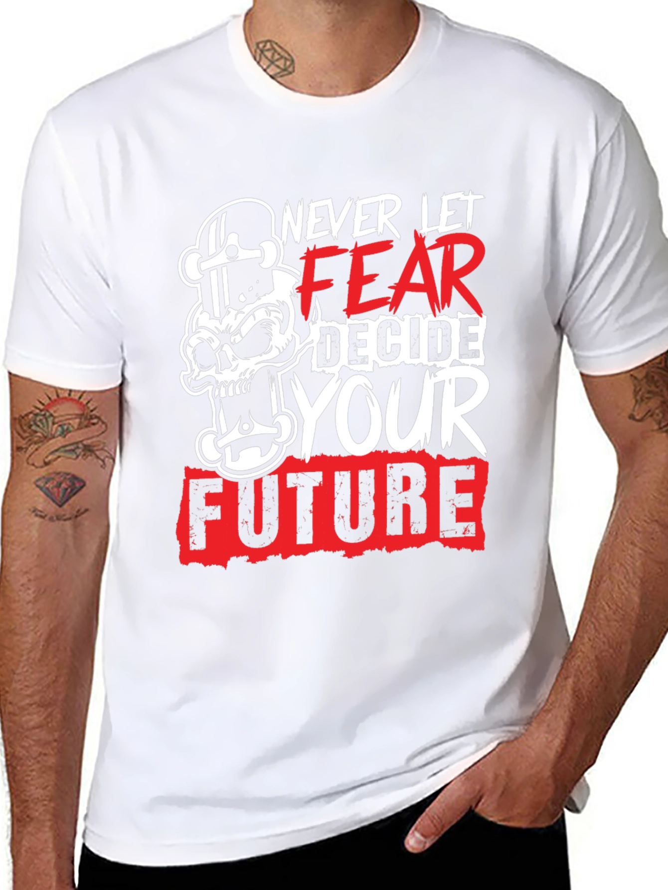 Never Let Fear Decide Your Future Graphic Tee