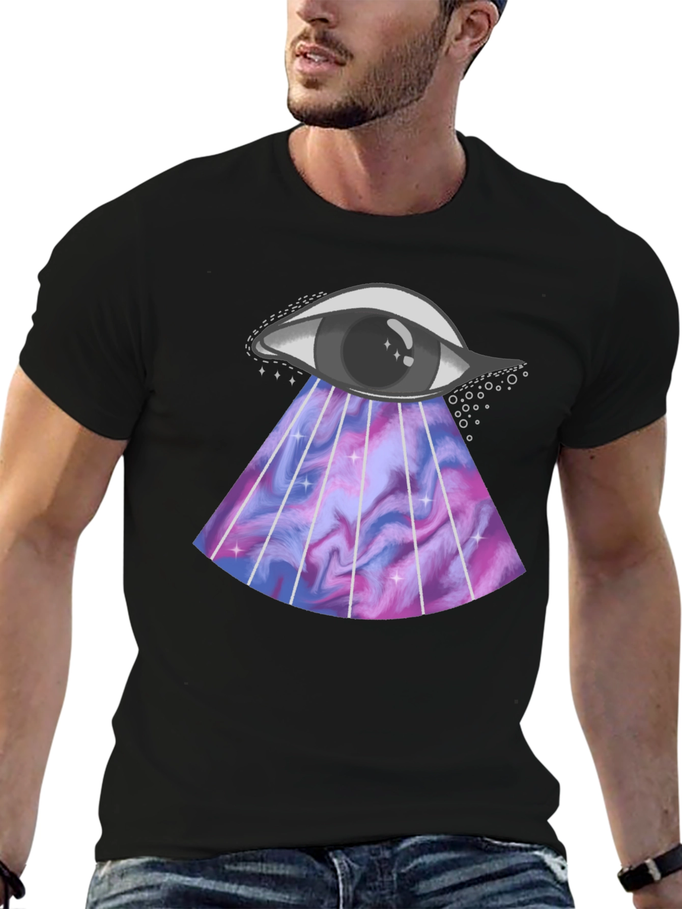 Cosmic Eye T-Shirt - Black Graphic Tee