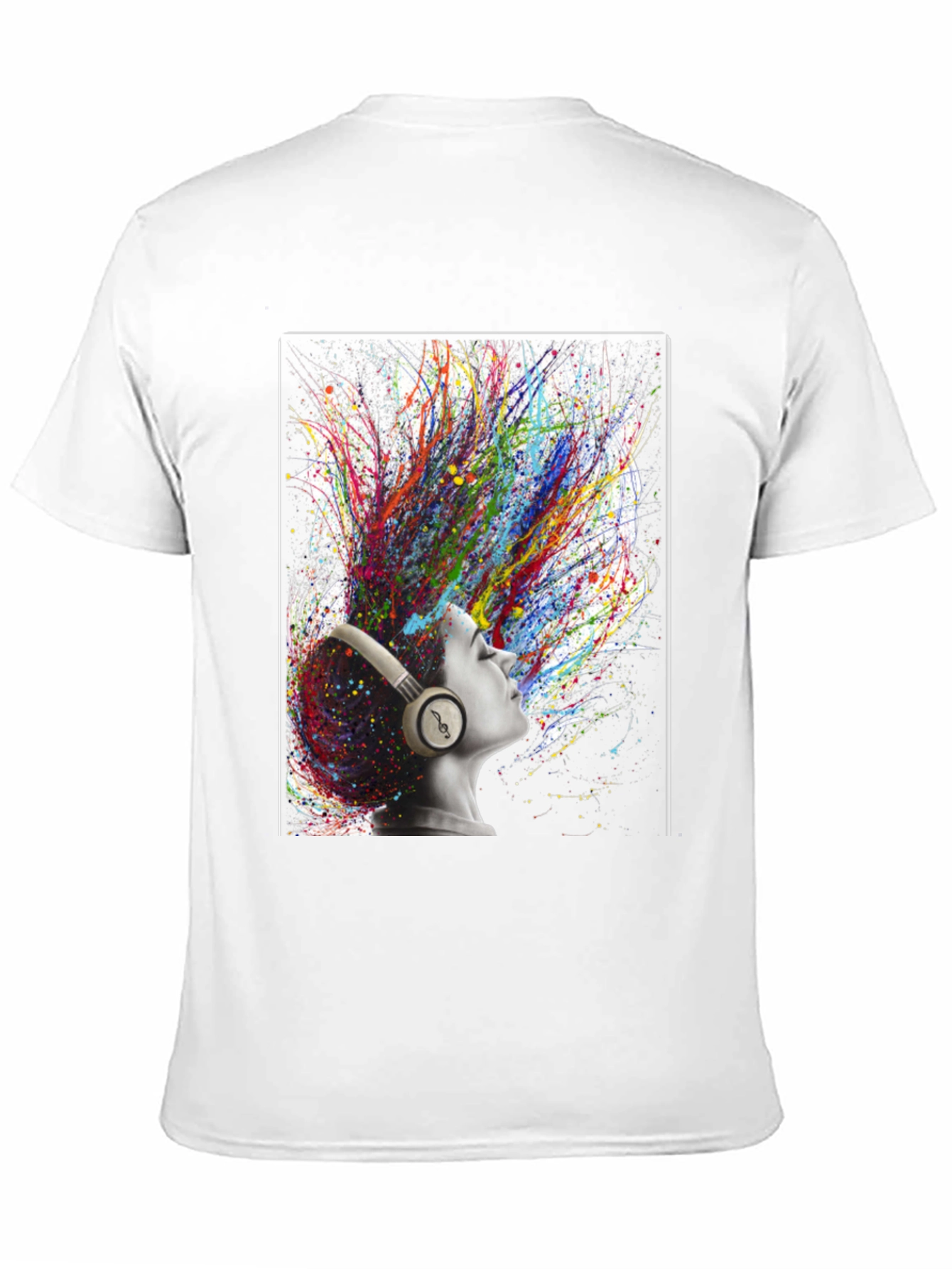 Artistic Headphones Graphic Tee