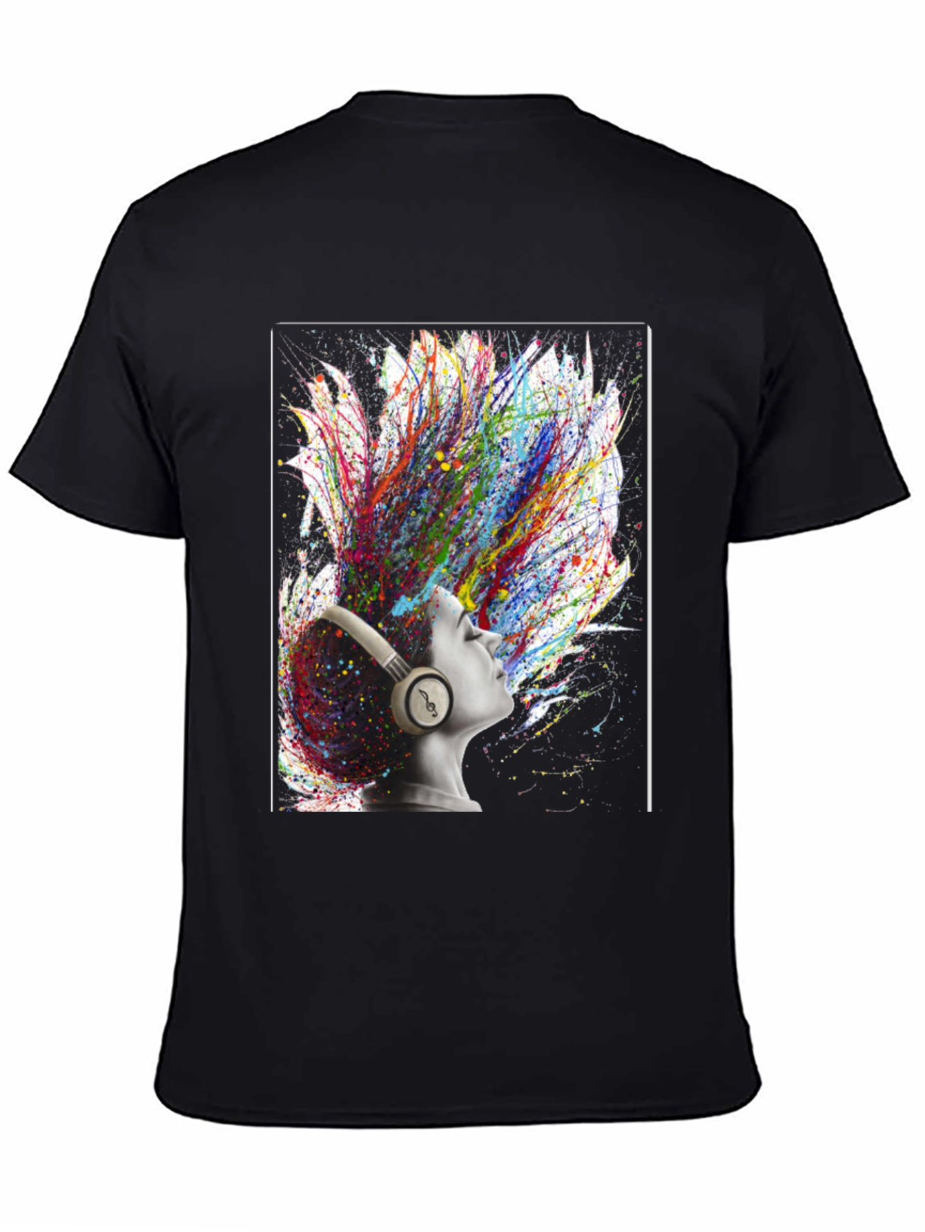 Artistic Headphones Graphic Tee