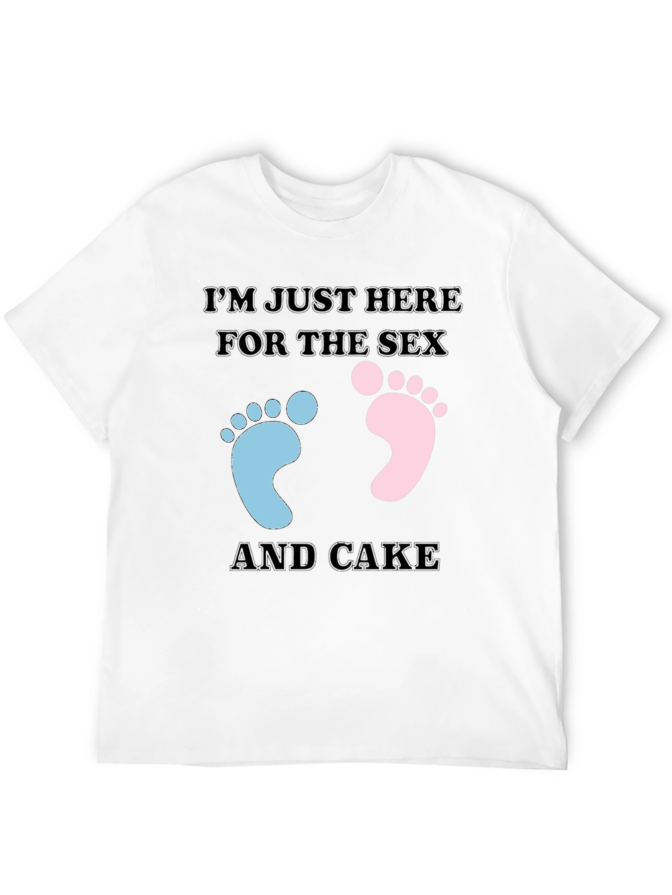Funny Gender Reveal T-Shirt: Sex & Cake