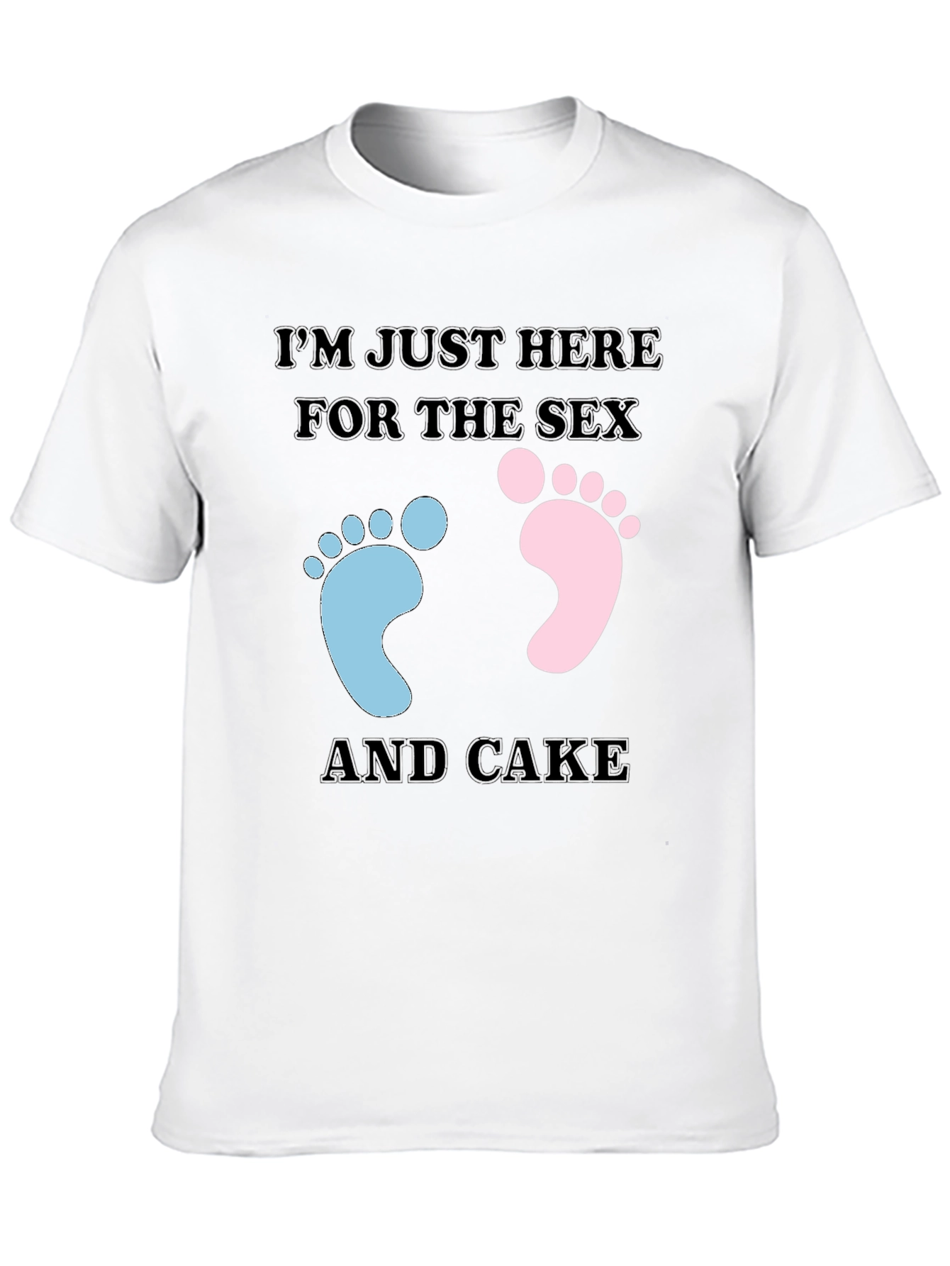 Funny Gender Reveal T-Shirt: Sex & Cake