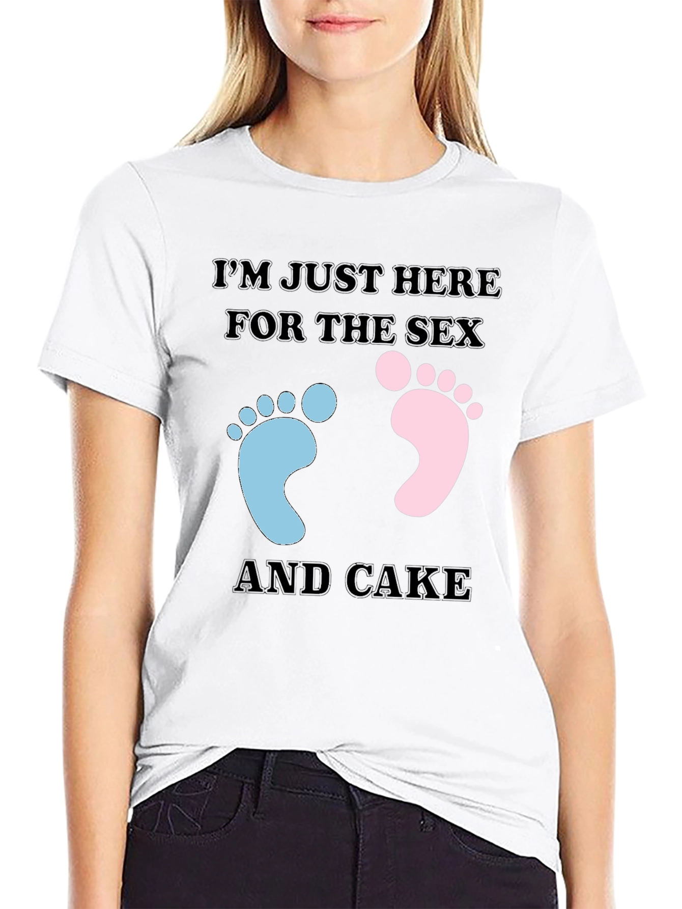 Funny Gender Reveal T-Shirt: Sex & Cake