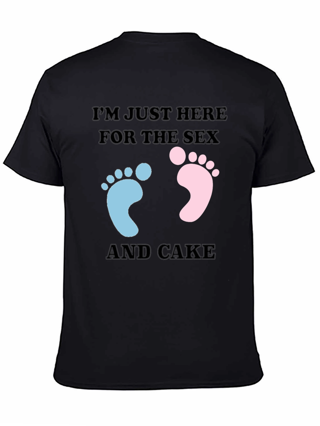 Funny Gender Reveal T-Shirt: Sex & Cake