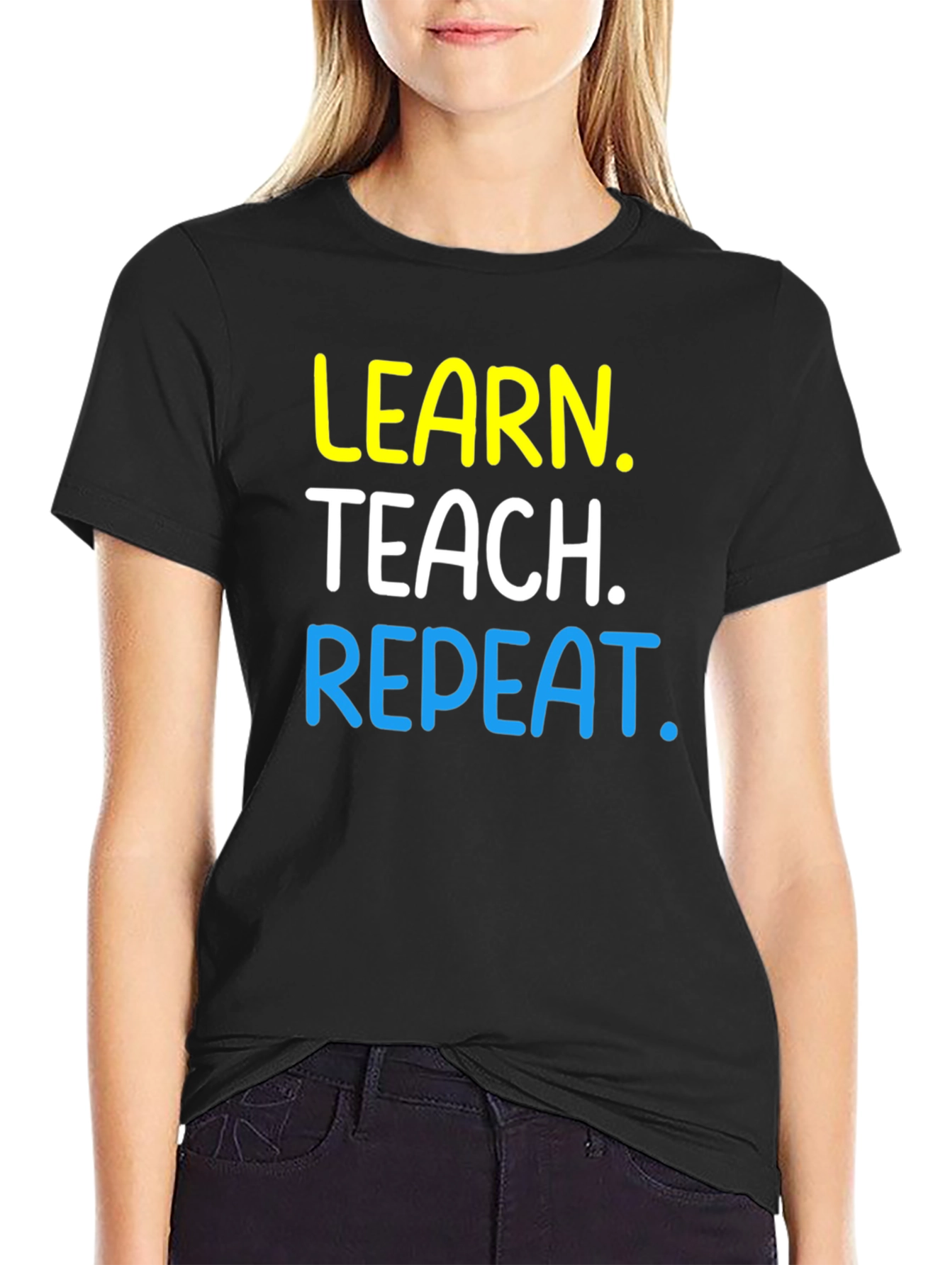 Learn Teach Repeat Graphic T-Shirt