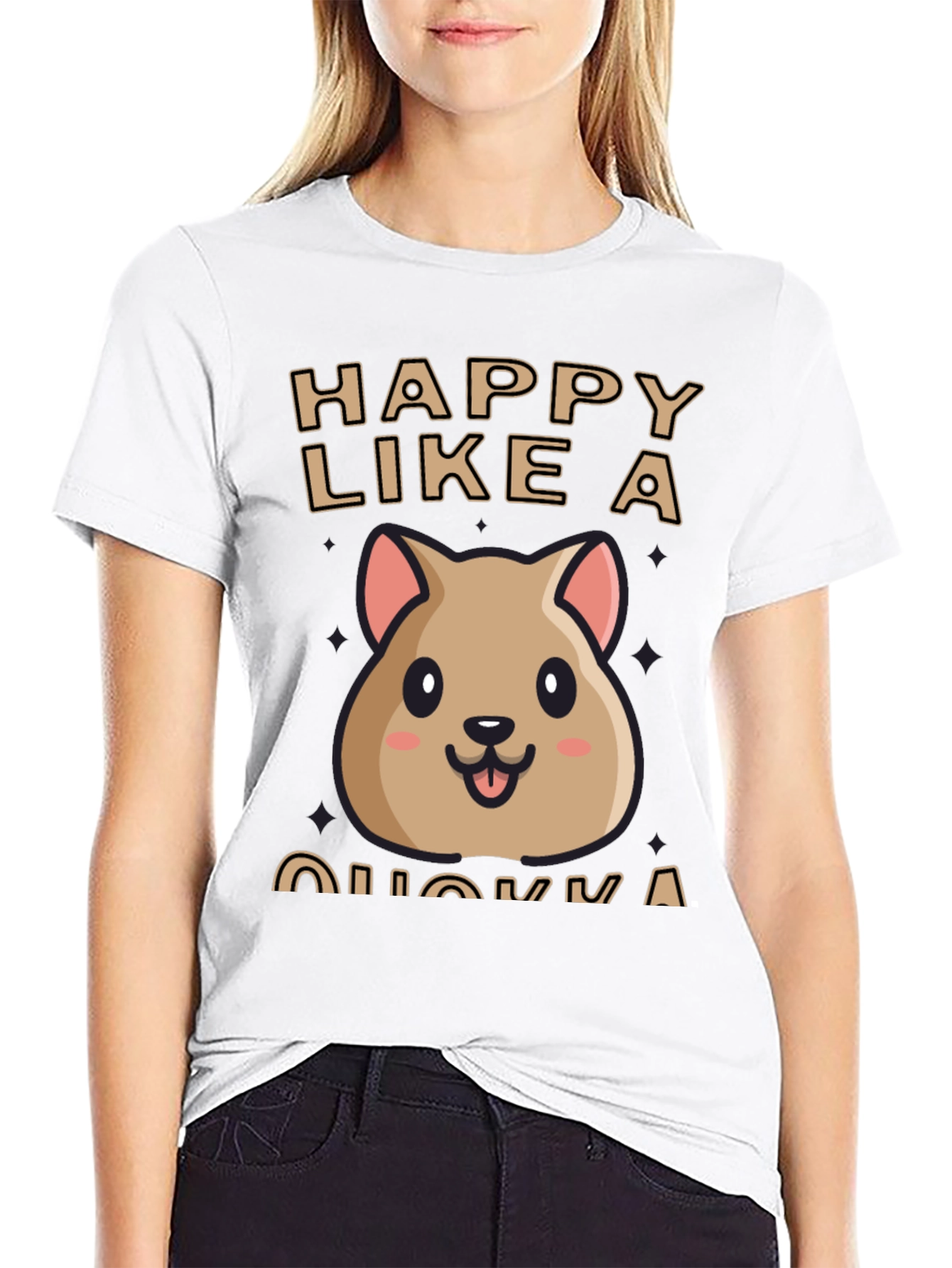 Happy Quokka T-Shirt - Cute Animal Graphic Tee