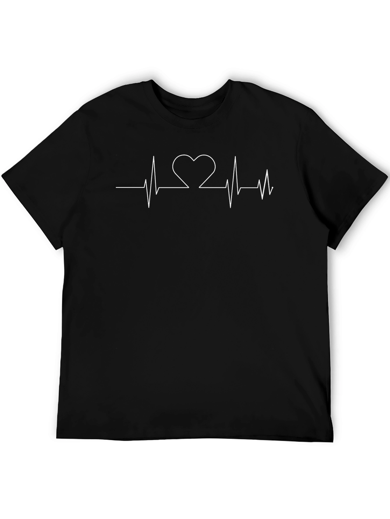 Heartbeat Heartline T-Shirt - Black