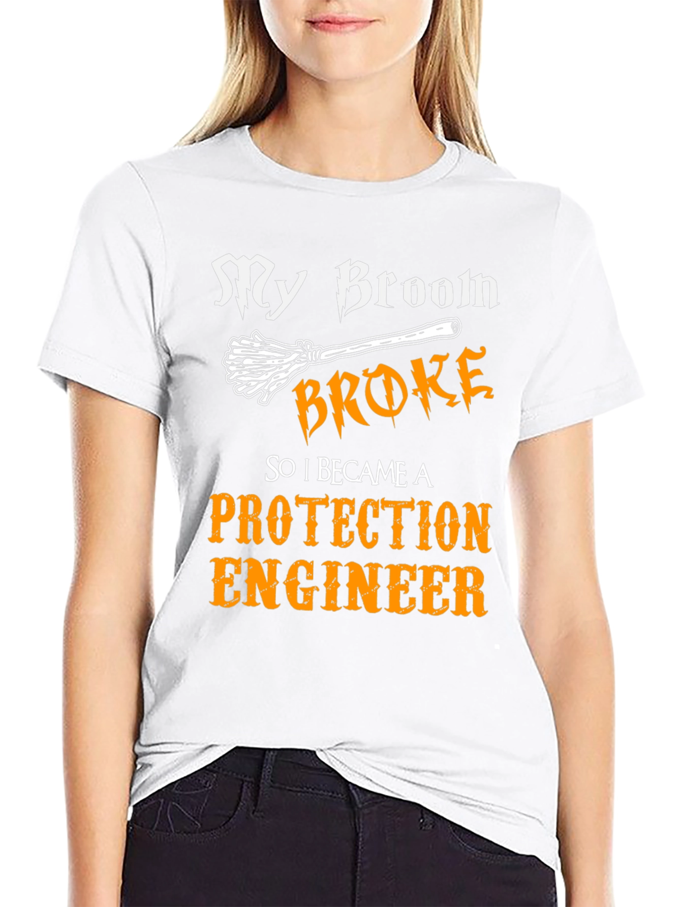 My Broom Broke Protection Engineer T-Shirt