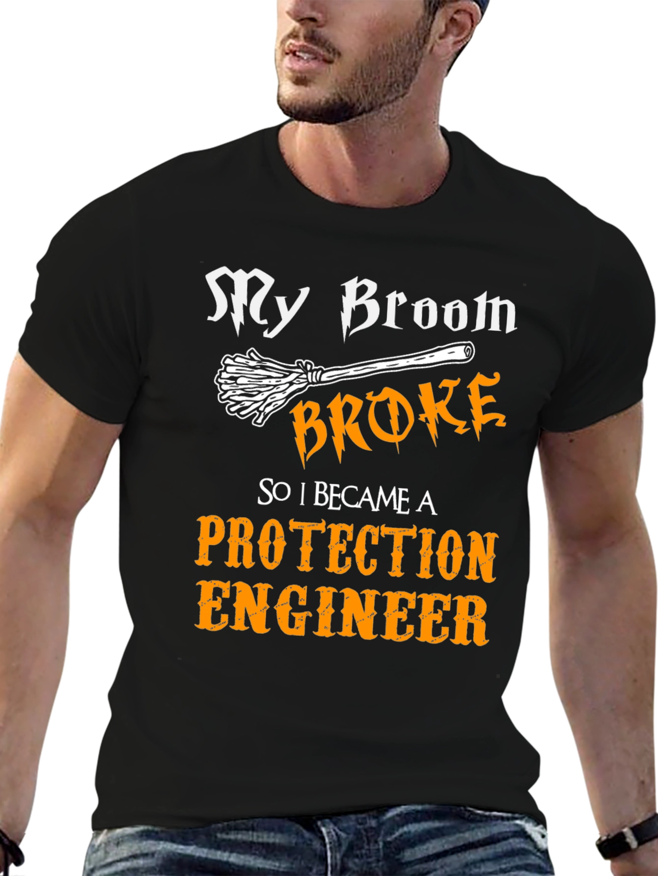 My Broom Broke Protection Engineer T-Shirt
