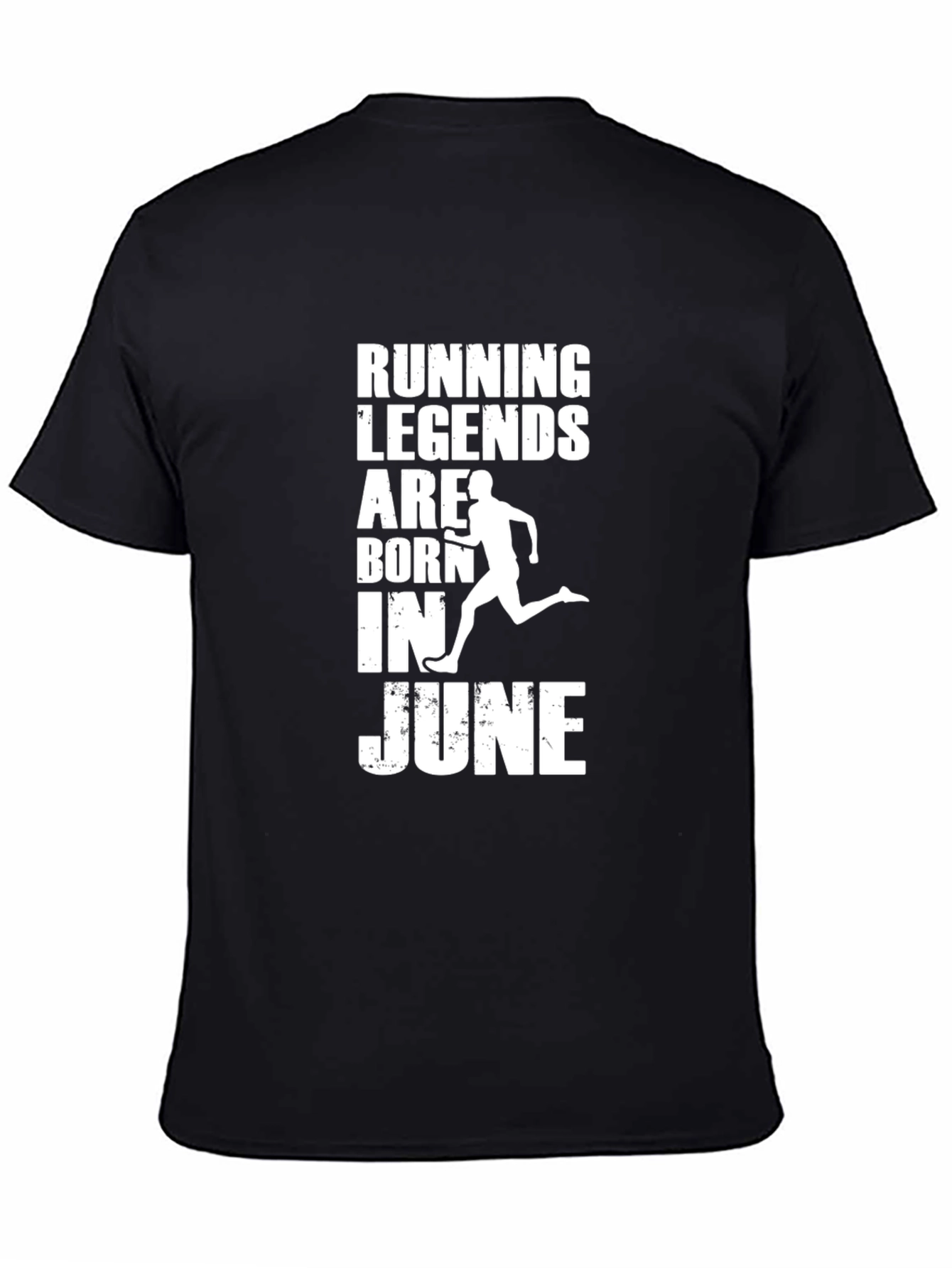 Running Legends Born in June Black T-Shirt