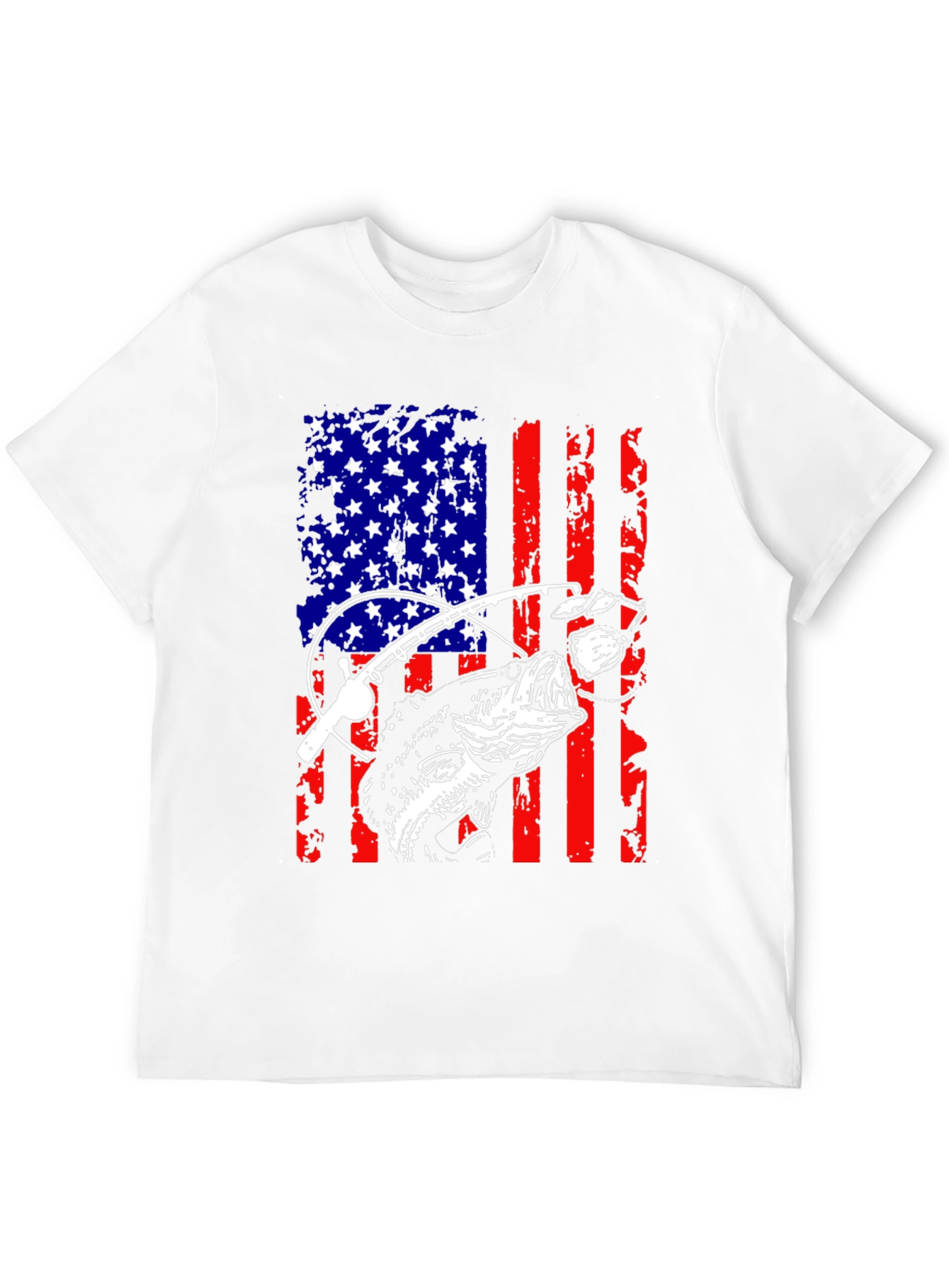 American Flag Fishing T-Shirt