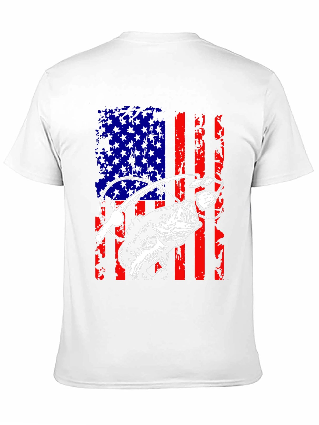 American Flag Fishing T-Shirt