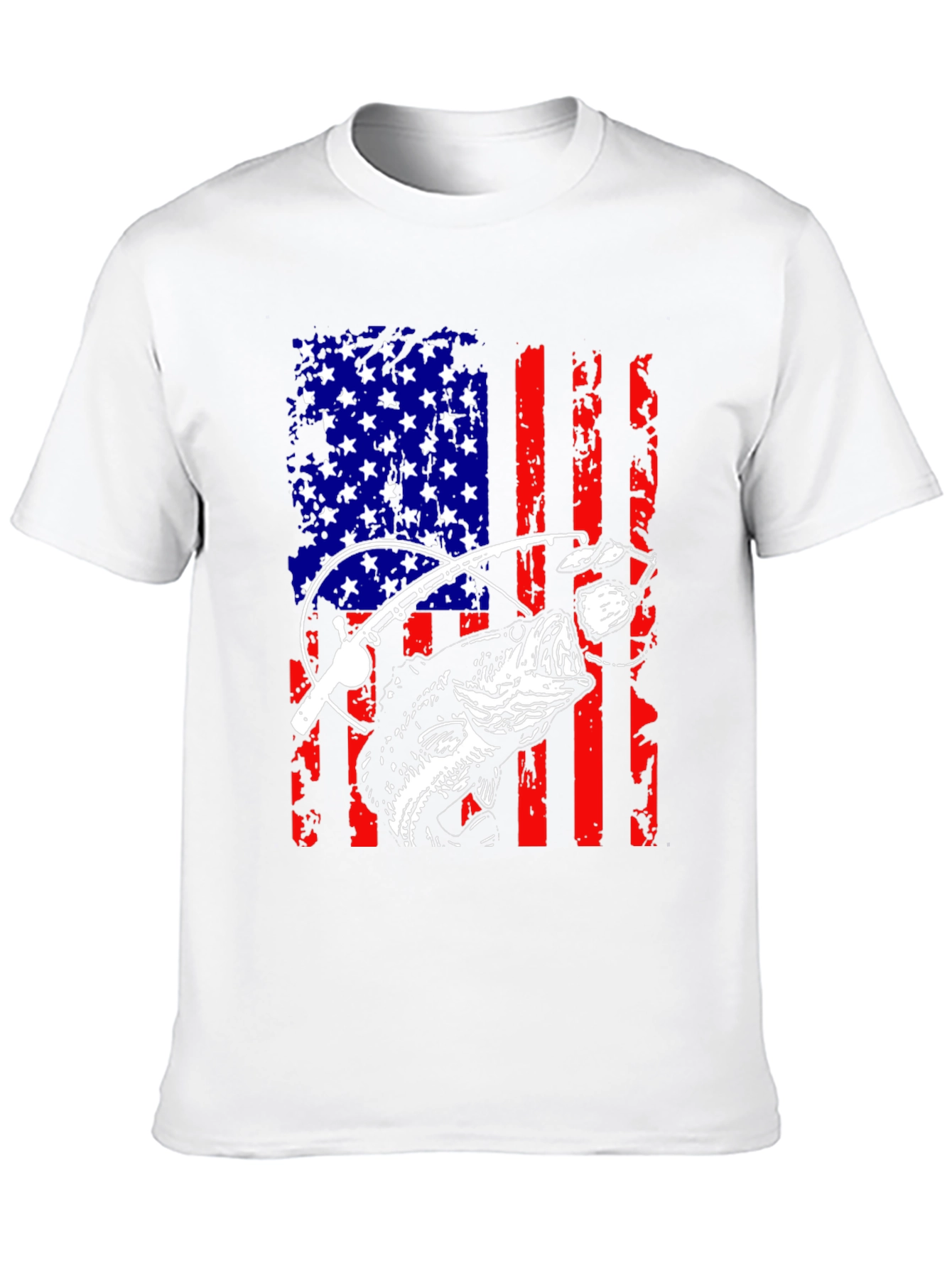 American Flag Fishing T-Shirt
