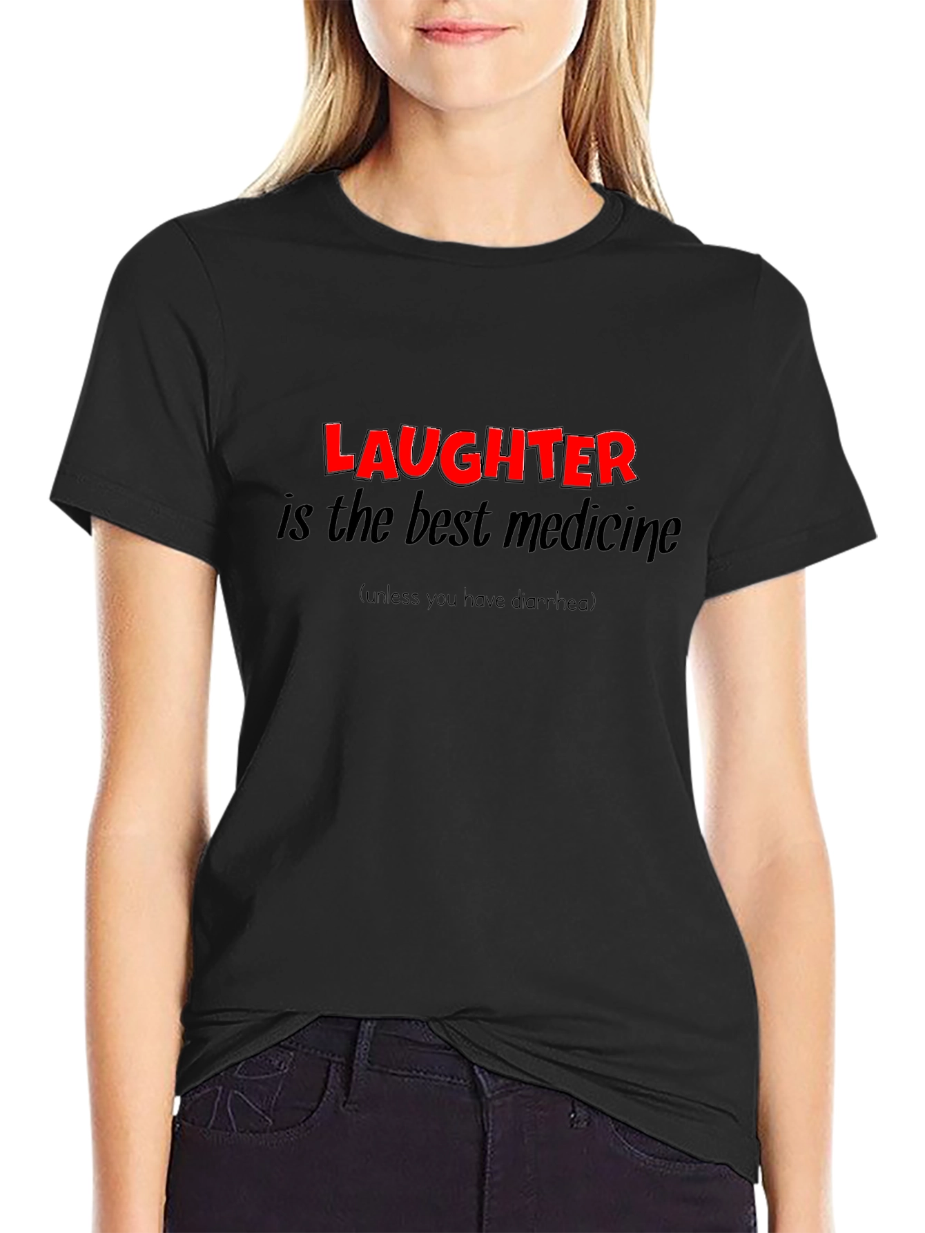 Humorous Laughter is the Best Medicine Graphic T-Shirt