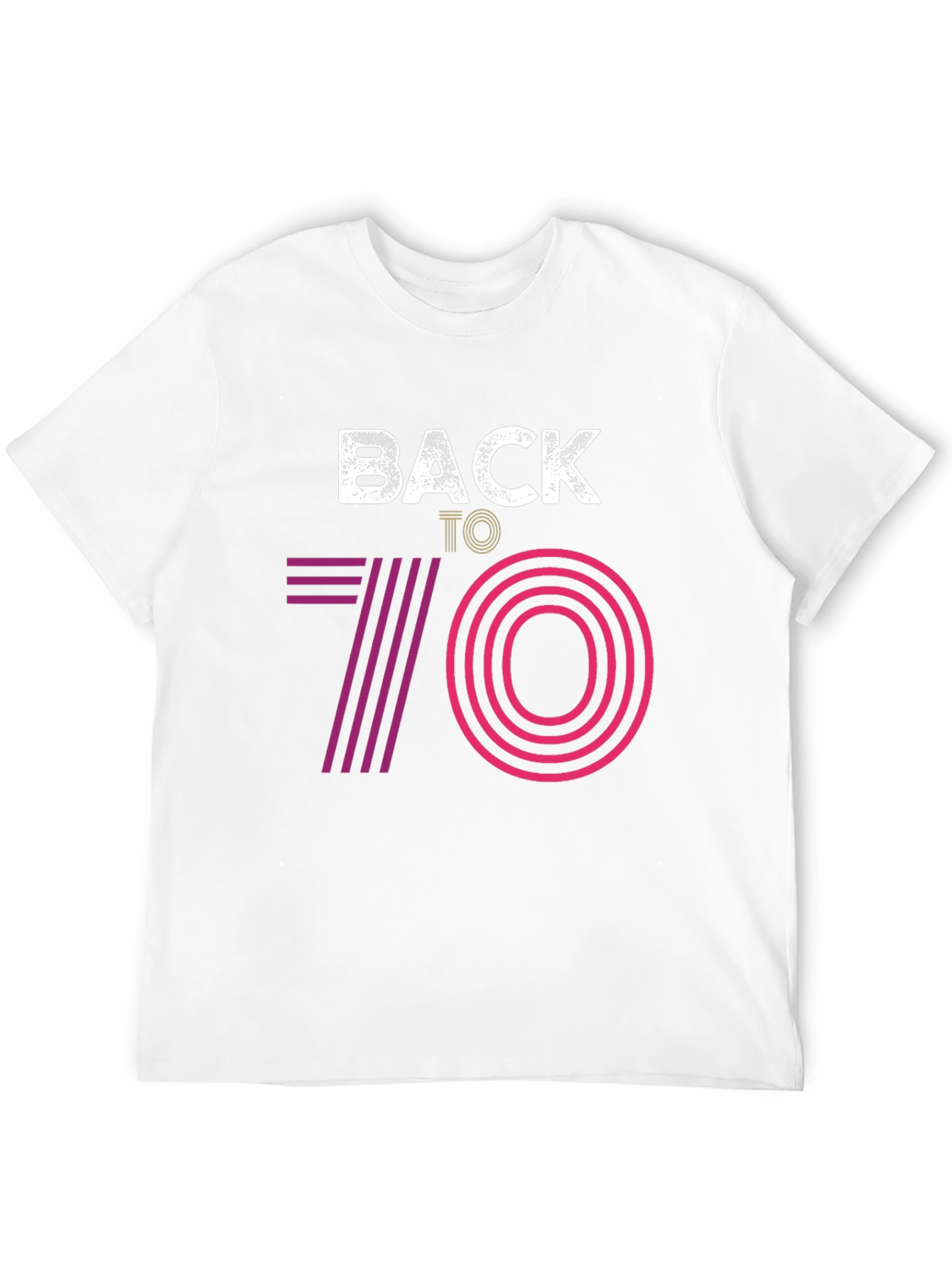 Retro Back to 70s Graphic Tee - Black