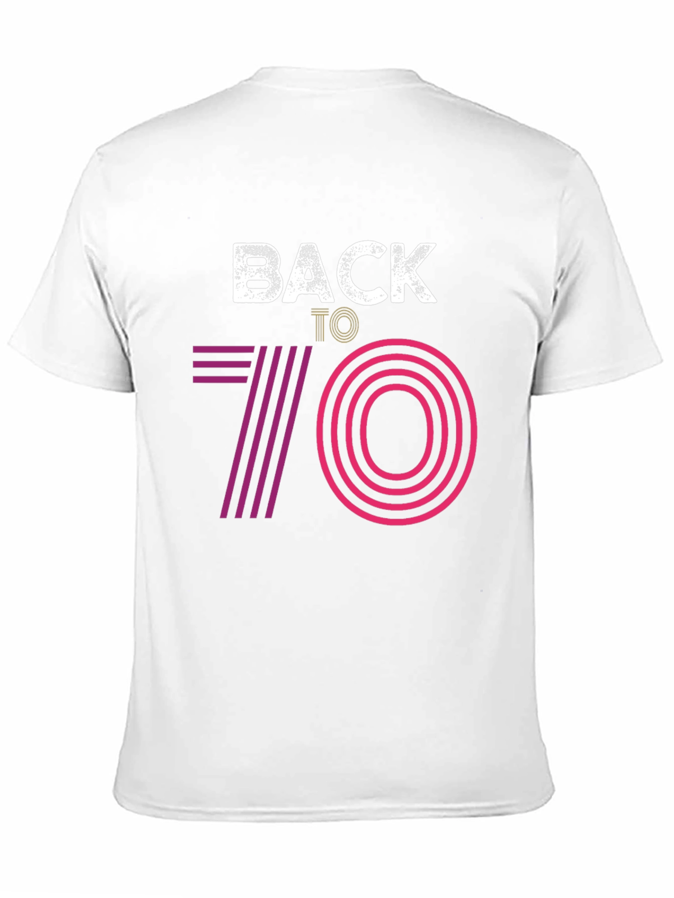 Retro Back to 70s Graphic Tee - Black