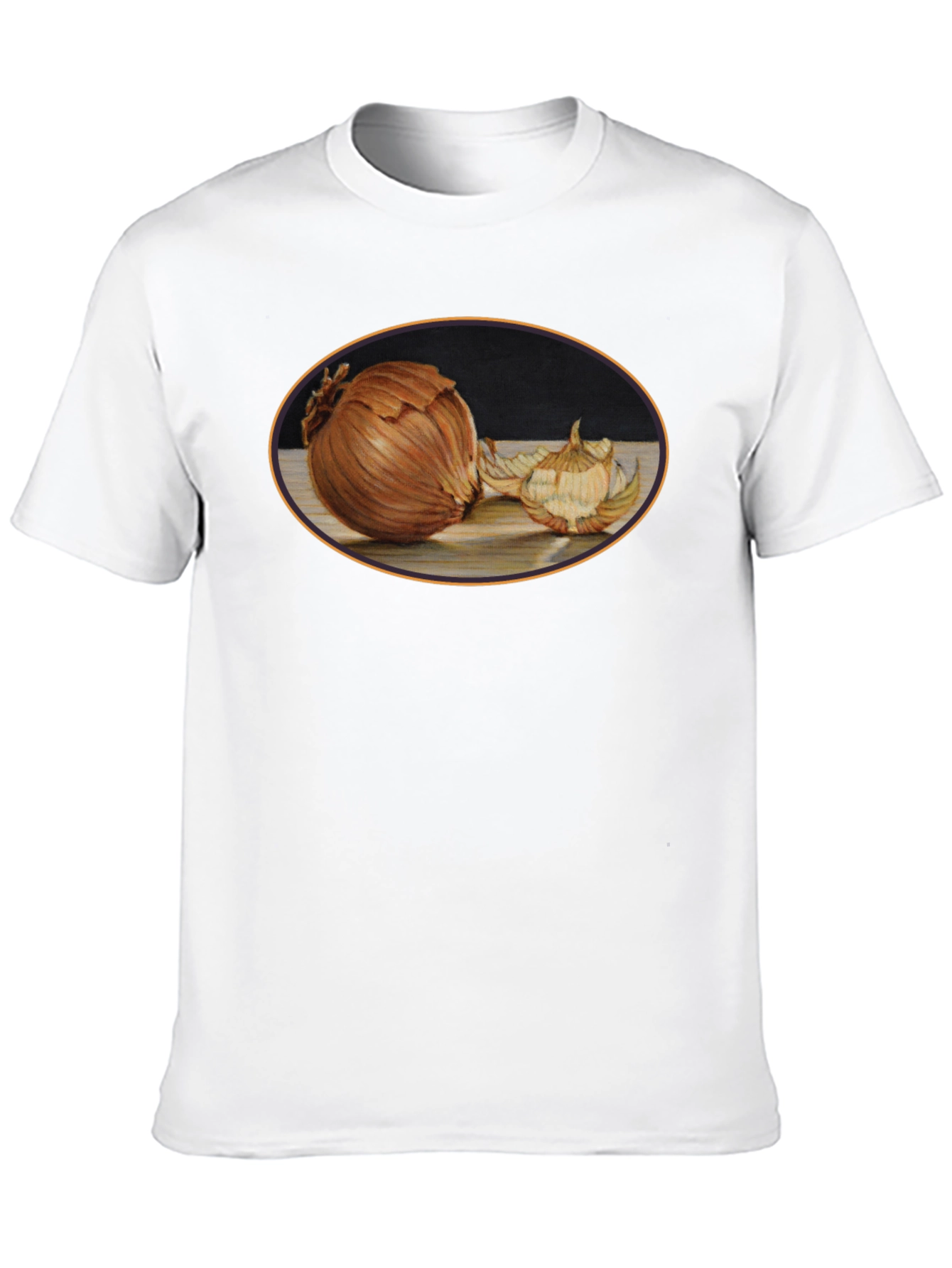 Onion Still Life Black T-Shirt