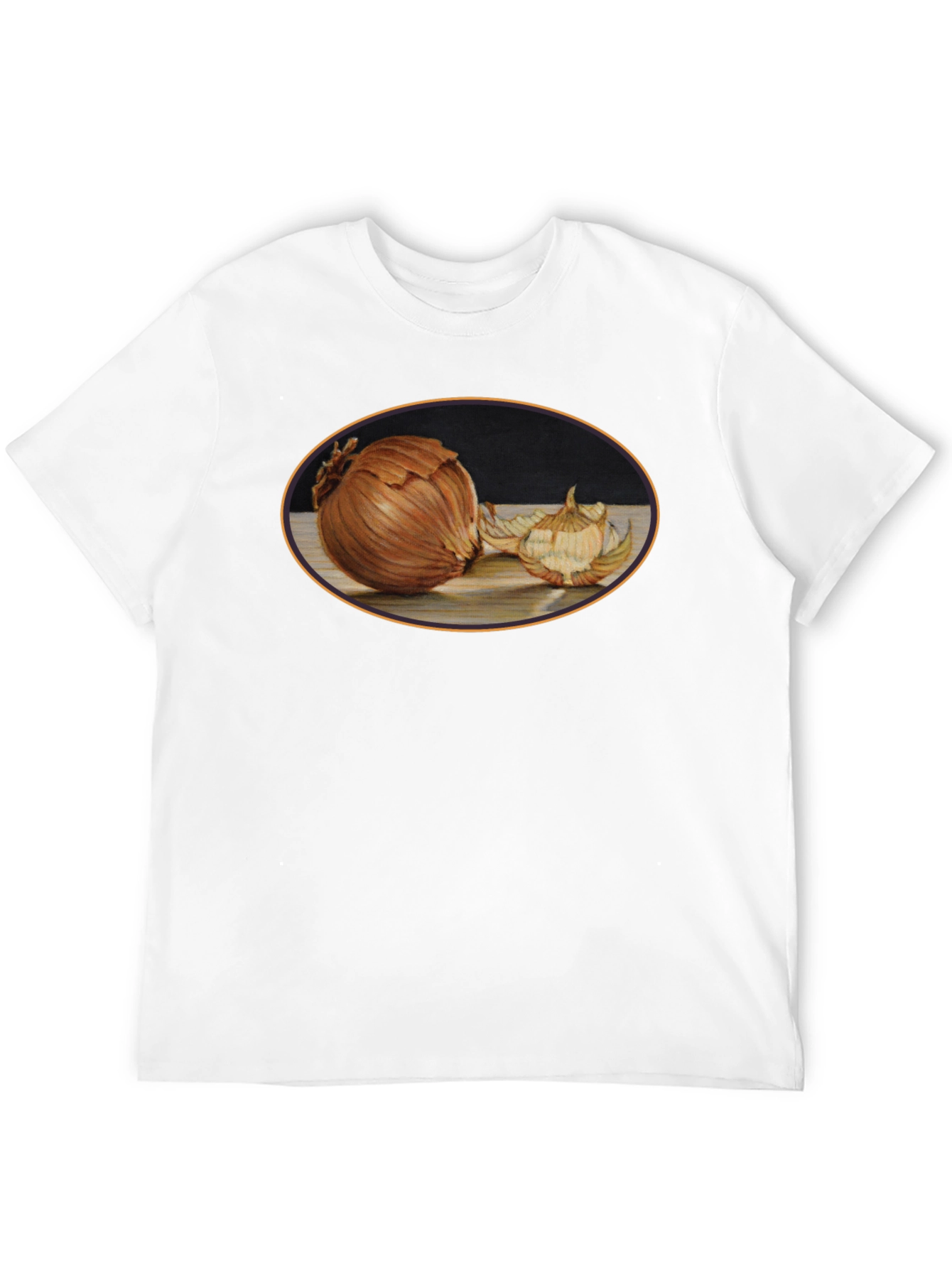 Onion Still Life Black T-Shirt