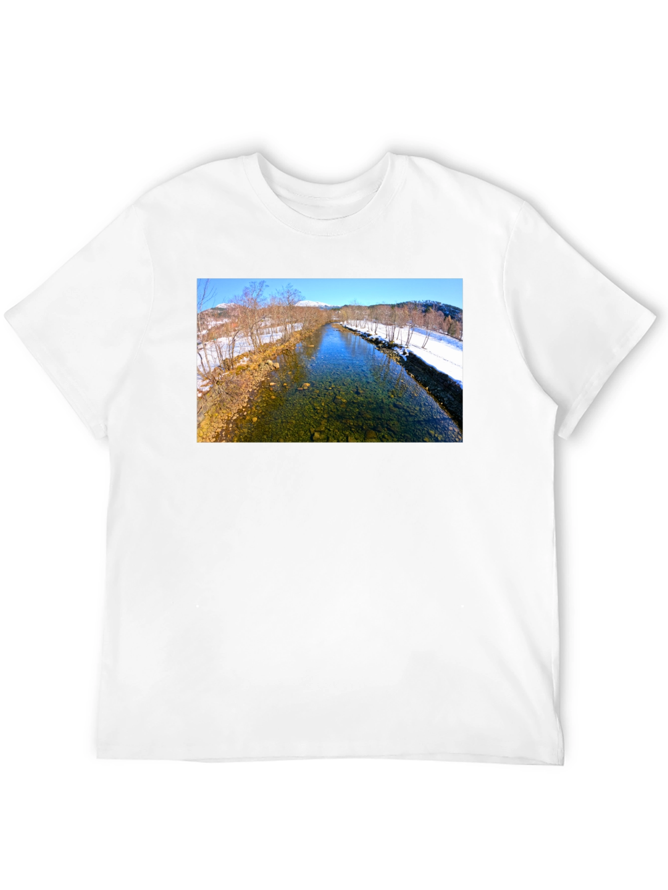 Scenic Winter River T-Shirt
