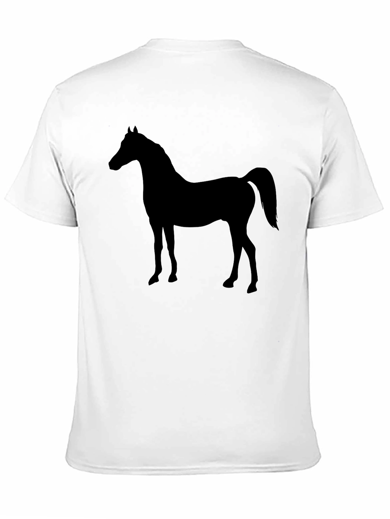 Black Horse Silhouette Graphic T-Shirt