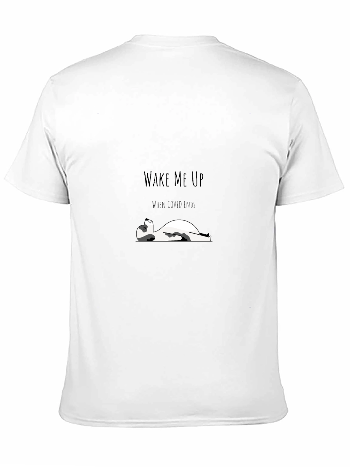 Wake Me Up When Covid Ends T-Shirt - Black