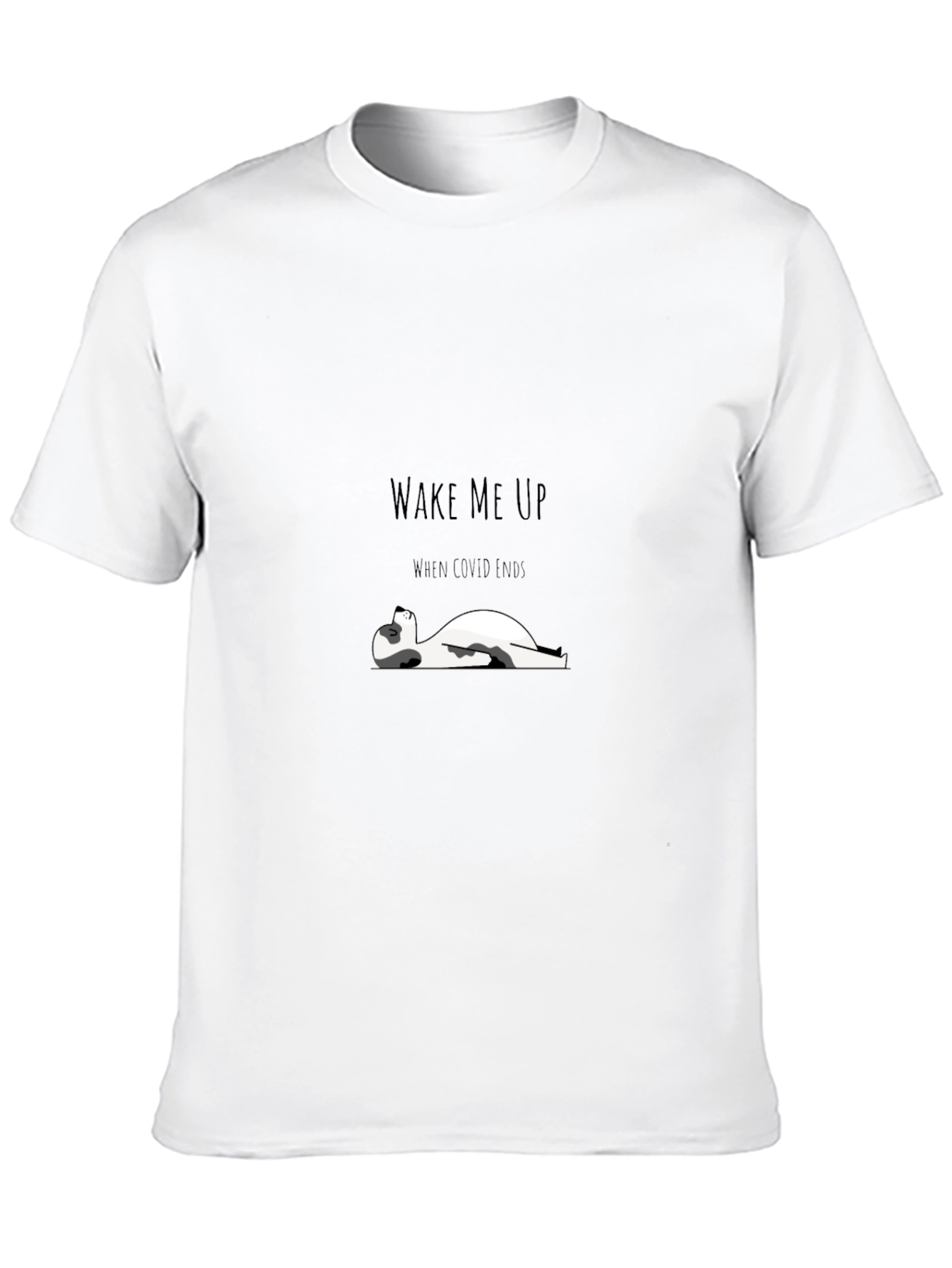 Wake Me Up When Covid Ends T-Shirt - Black