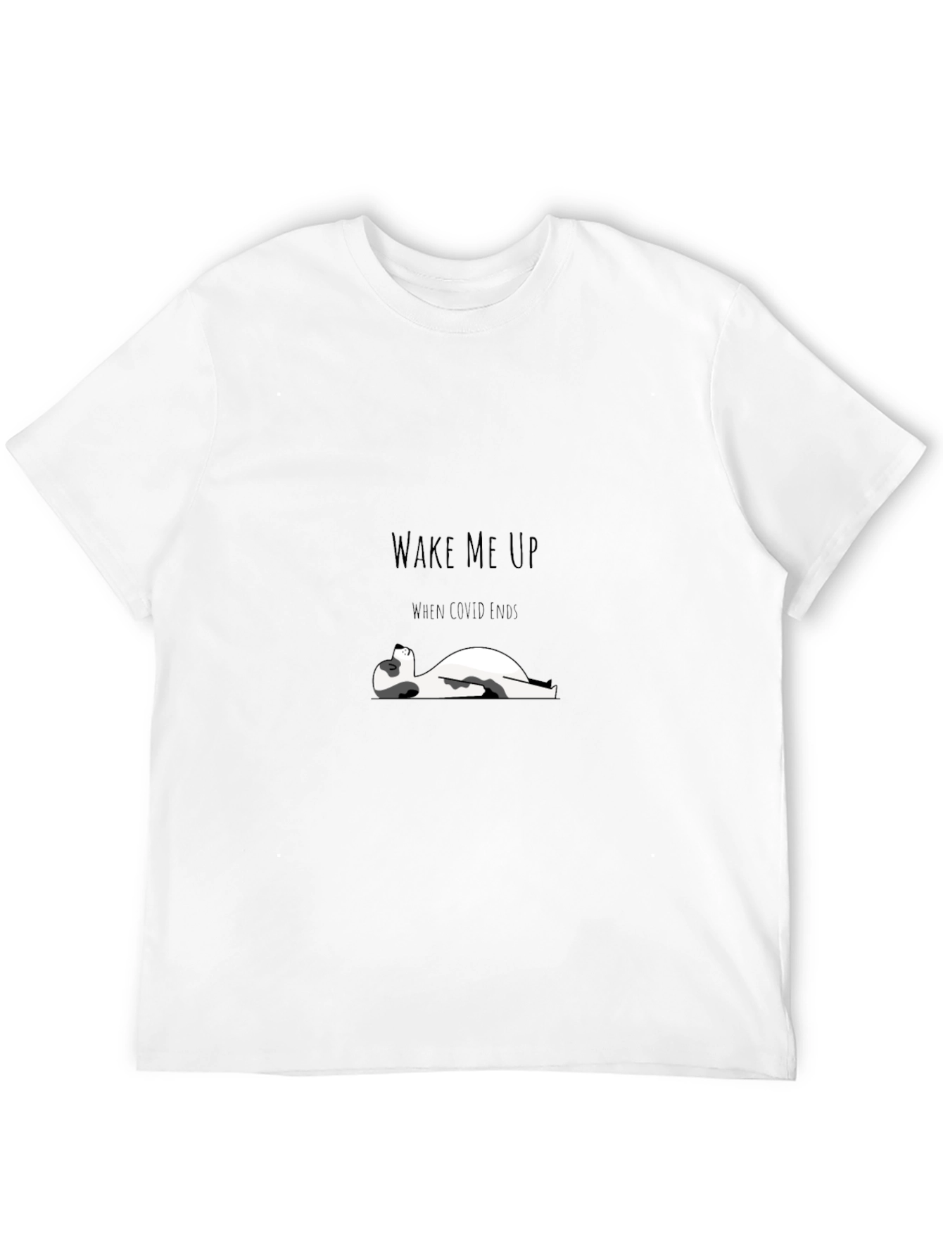 Wake Me Up When Covid Ends T-Shirt - Black