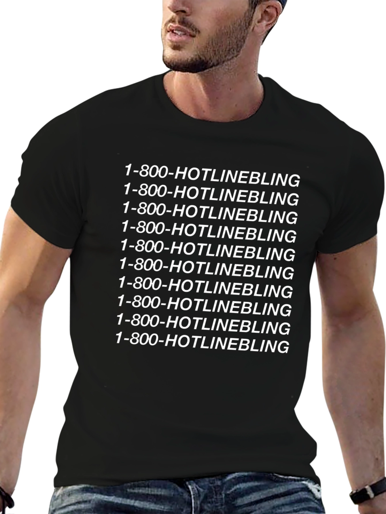 1-800-HOTLINEBLING Printed T-Shirt