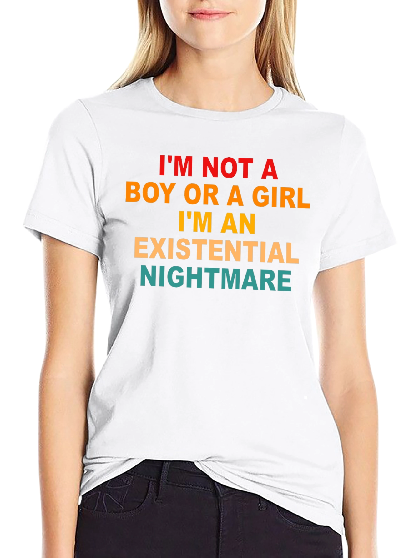 Existential Nightmare Graphic Tee - Unisex Black T-Shirt