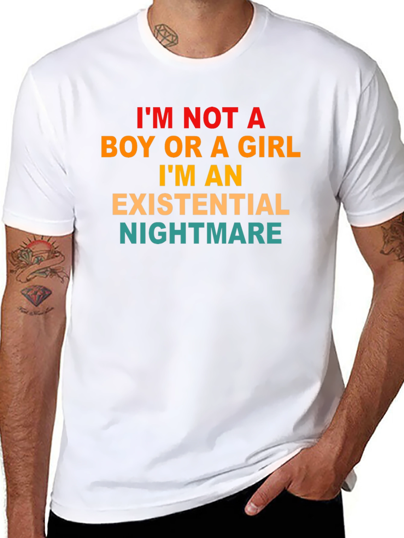 Existential Nightmare Graphic Tee - Unisex Black T-Shirt