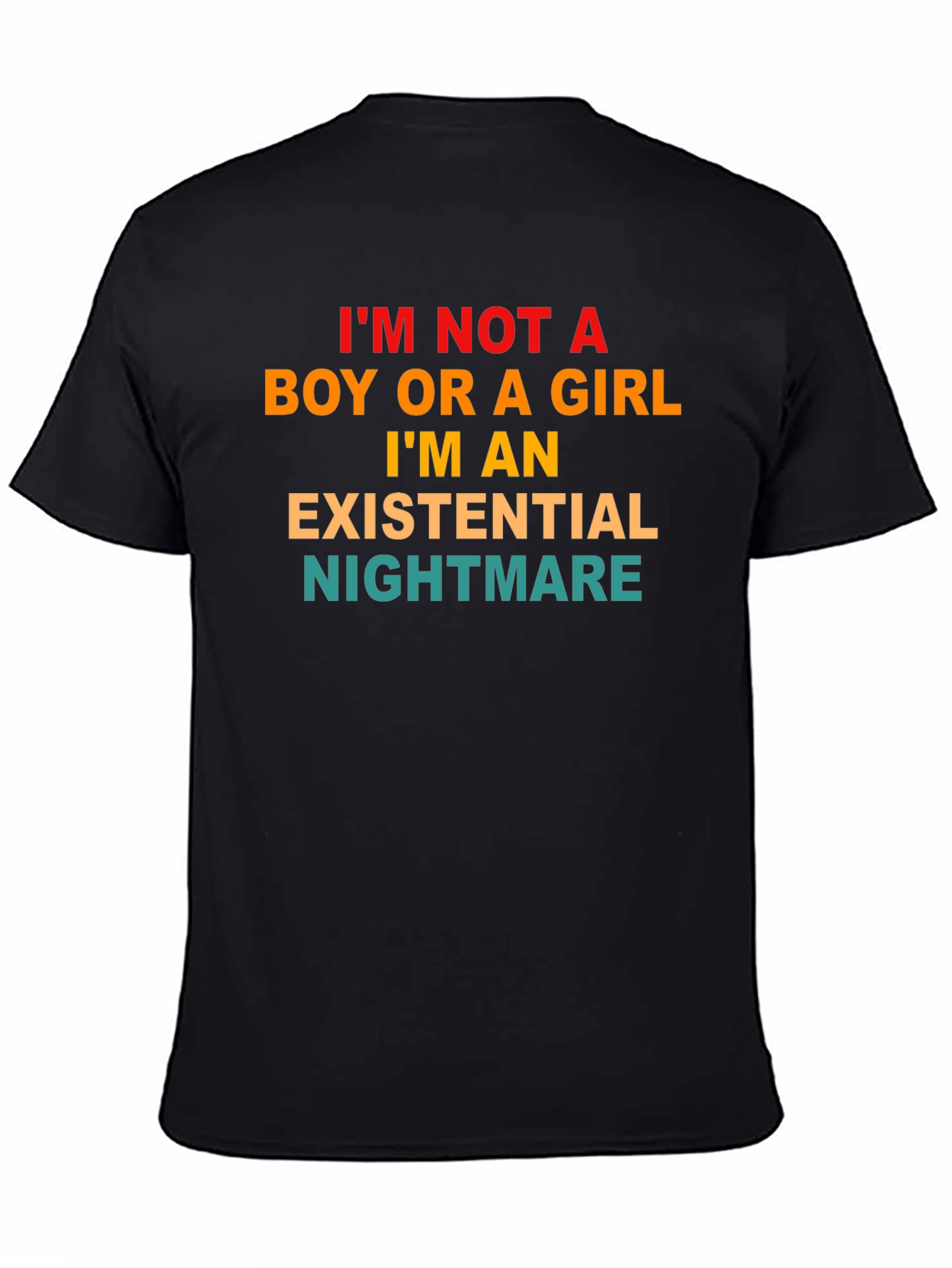 Existential Nightmare Graphic Tee - Unisex Black T-Shirt